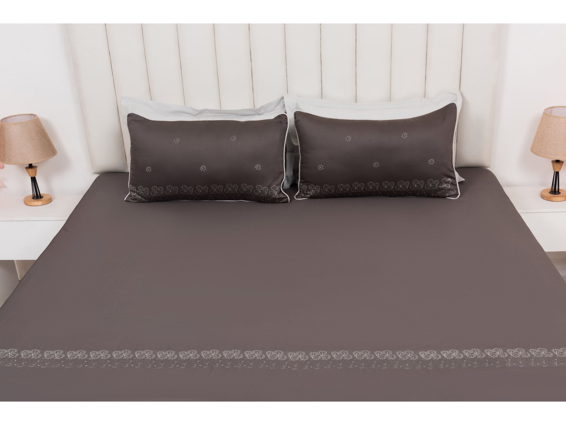 EMBROIDERY BEDSHEET 100% COTTON (3PCS) - Bedding Bliss