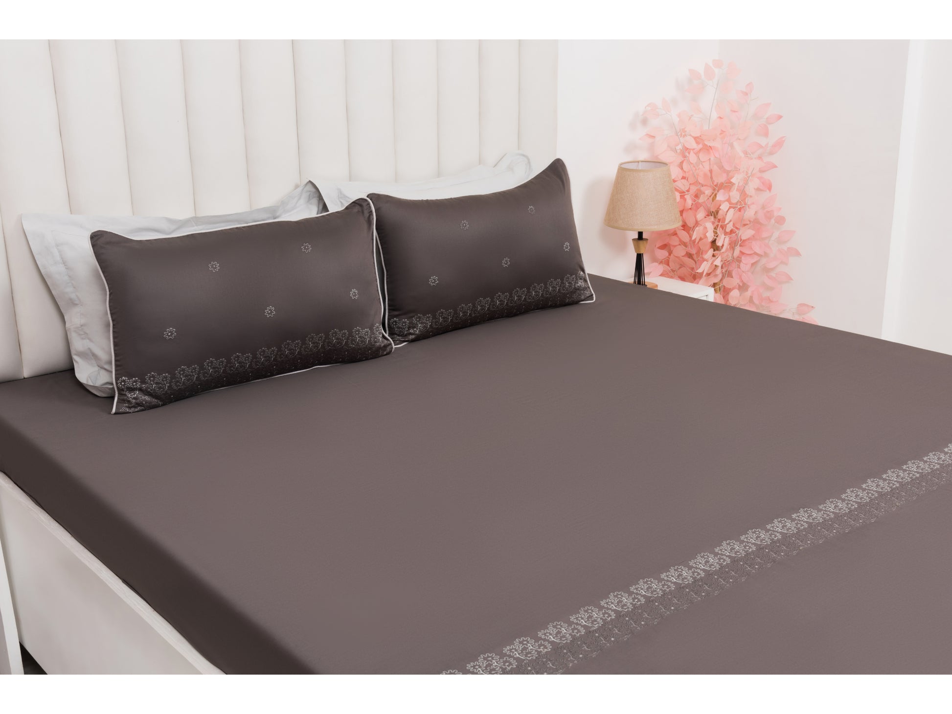EMBROIDERY BEDSHEET 100% COTTON (3PCS) - Bedding Bliss