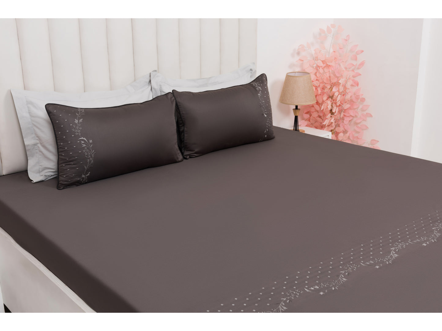 EMBROIDERY BEDSHEET 100% COTTON (3PCS) - Bedding Bliss