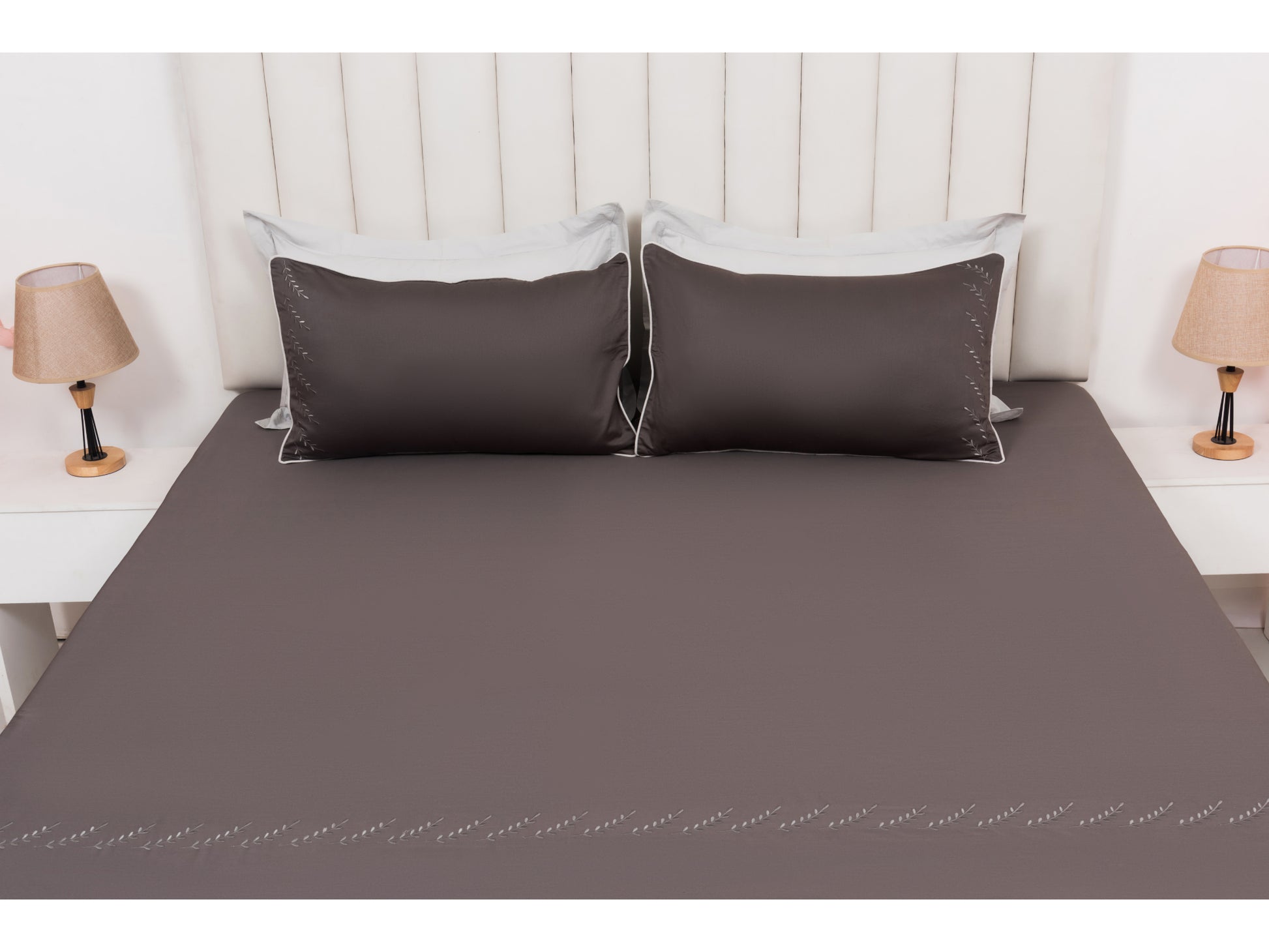 EMBROIDERY BEDSHEET 100% COTTON (3PCS) - Bedding Bliss
