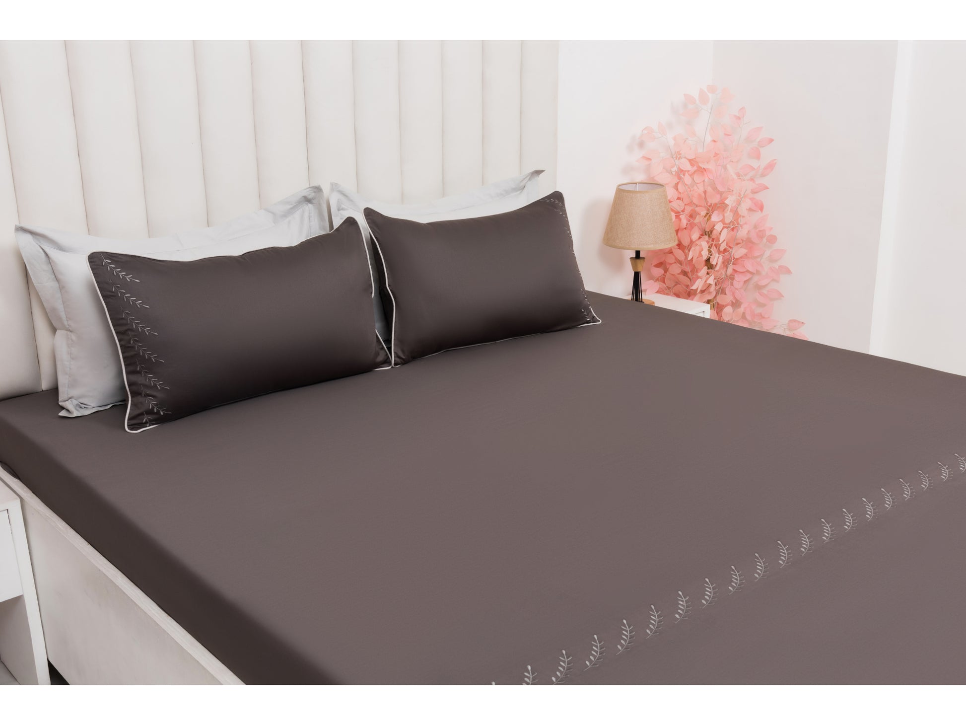 EMBROIDERY BEDSHEET 100% COTTON (3PCS) - Bedding Bliss