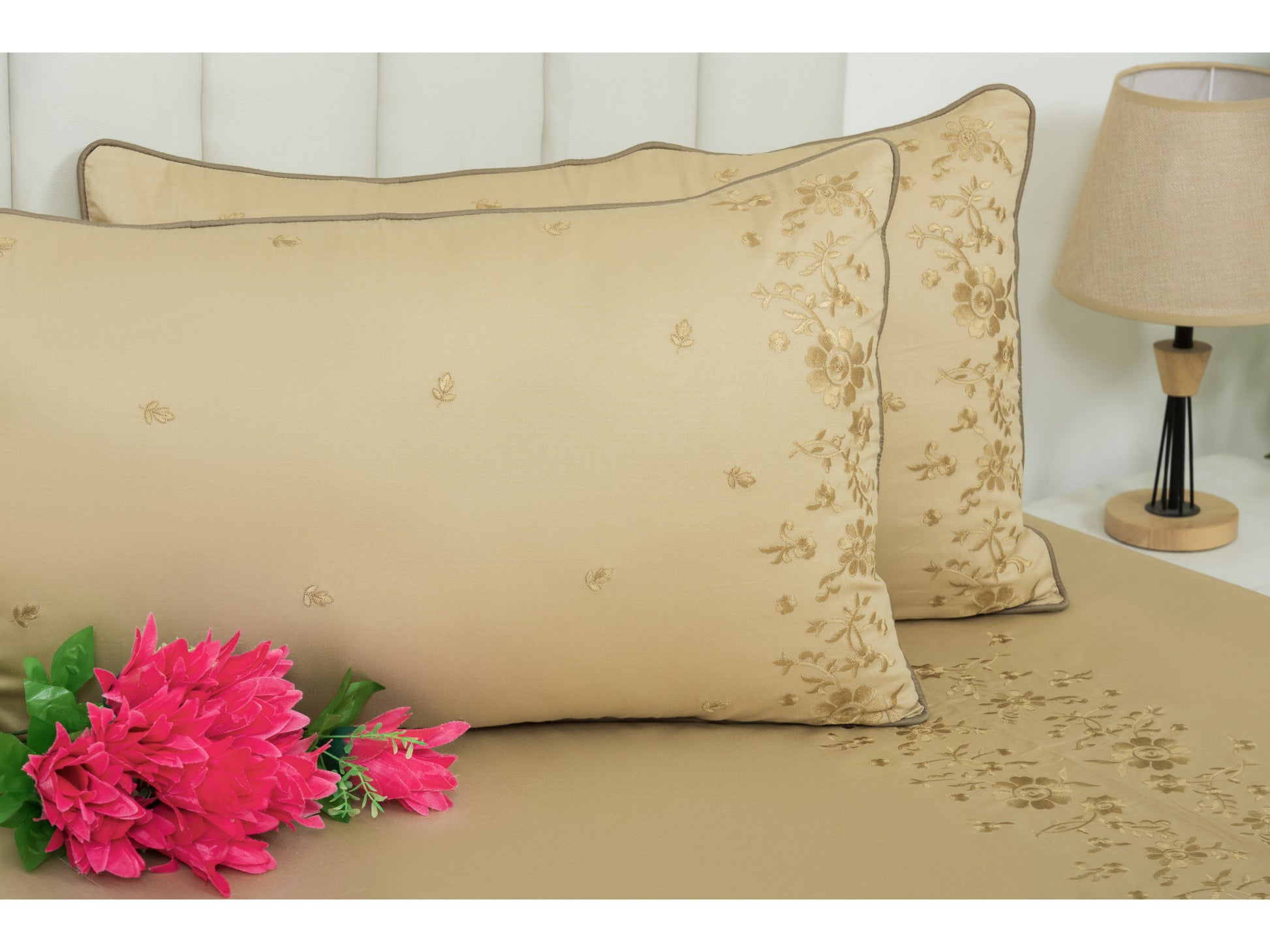 EMBROIDERY BEDSHEET 100% COTTON (3PCS) - Bedding Bliss