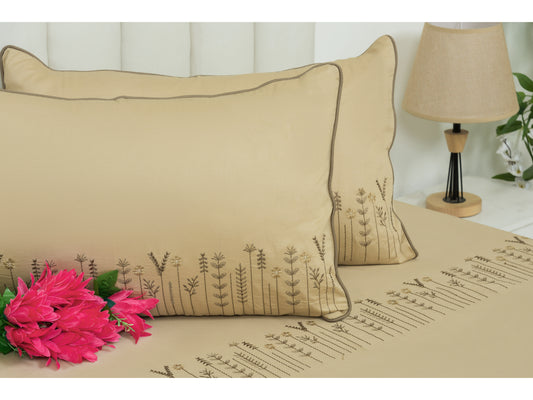 EMBROIDERY BEDSHEET 100% COTTON (3PCS) - Bedding Bliss