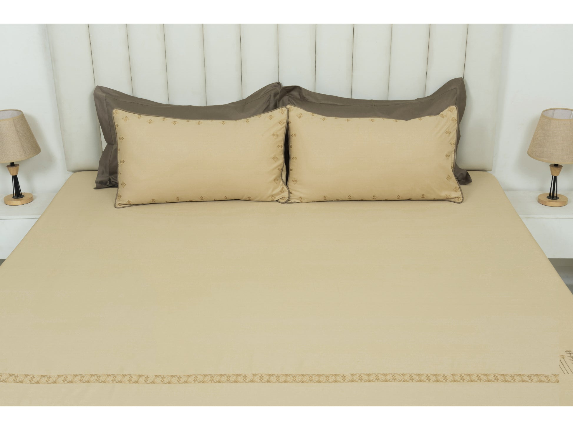 EMBROIDERY BEDSHEET 100% COTTON (3PCS) - Bedding Bliss