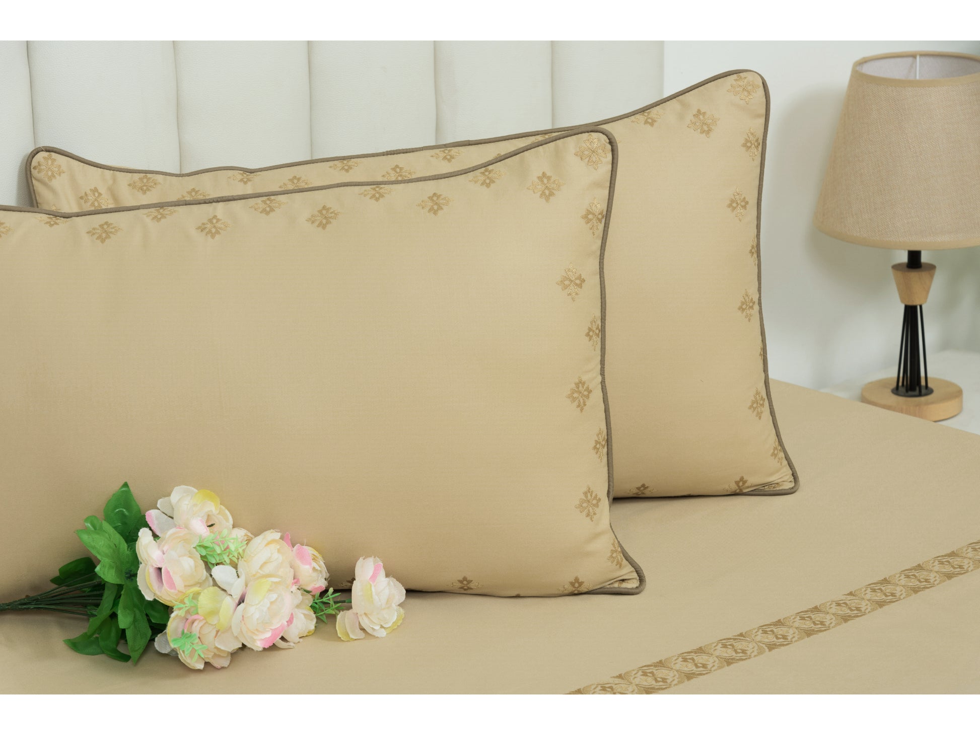 EMBROIDERY BEDSHEET 100% COTTON (3PCS) - Bedding Bliss