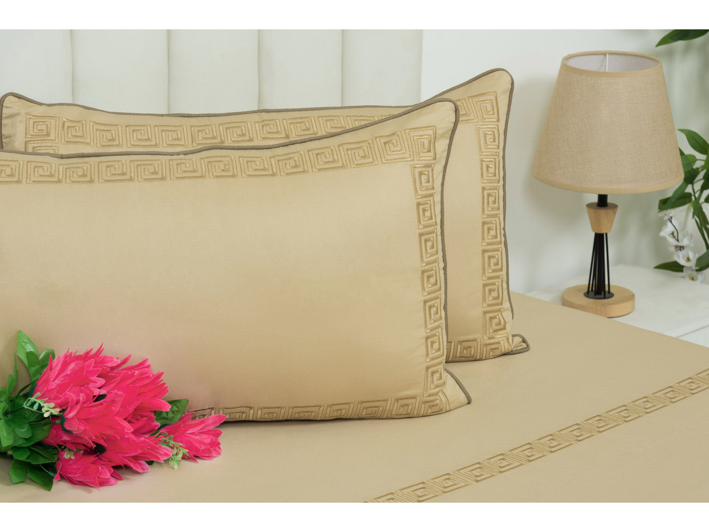 EMBROIDERY BEDSHEET 100% COTTON (3PCS)