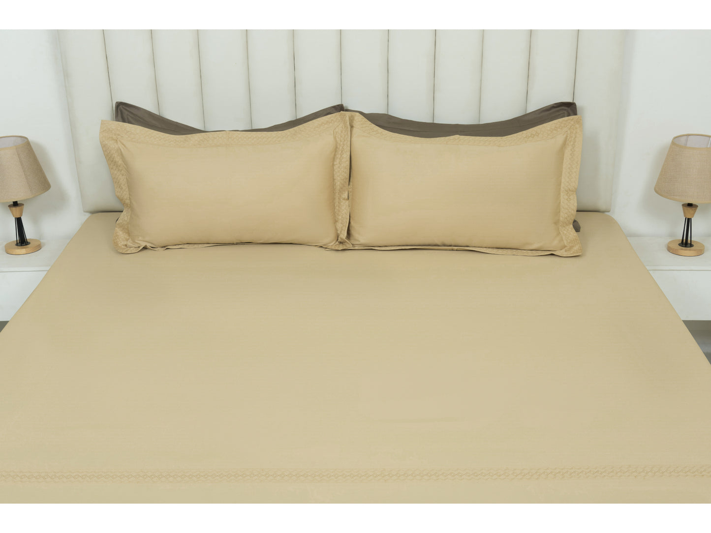 EMBROIDERY BEDSHEET 100% COTTON (3PCS) - Bedding Bliss