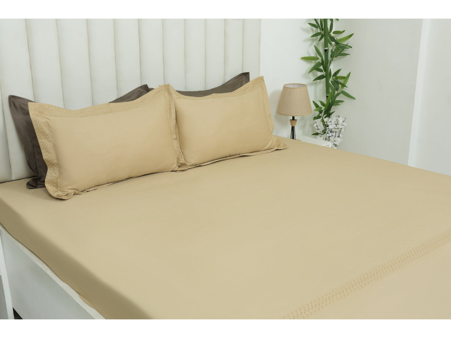 EMBROIDERY BEDSHEET 100% COTTON (3PCS) - Bedding Bliss