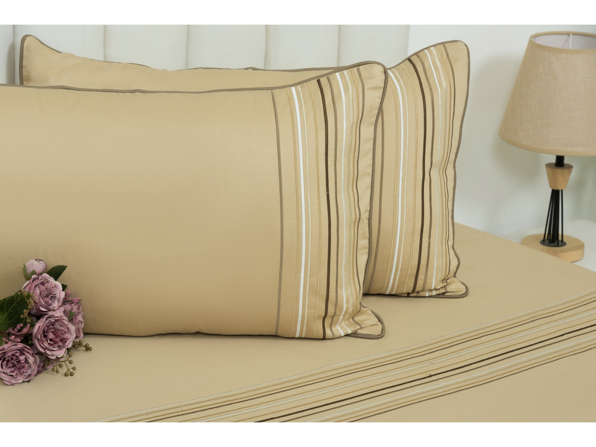 EMBROIDERY BEDSHEET 100% COTTON (3PCS) - Bedding Bliss