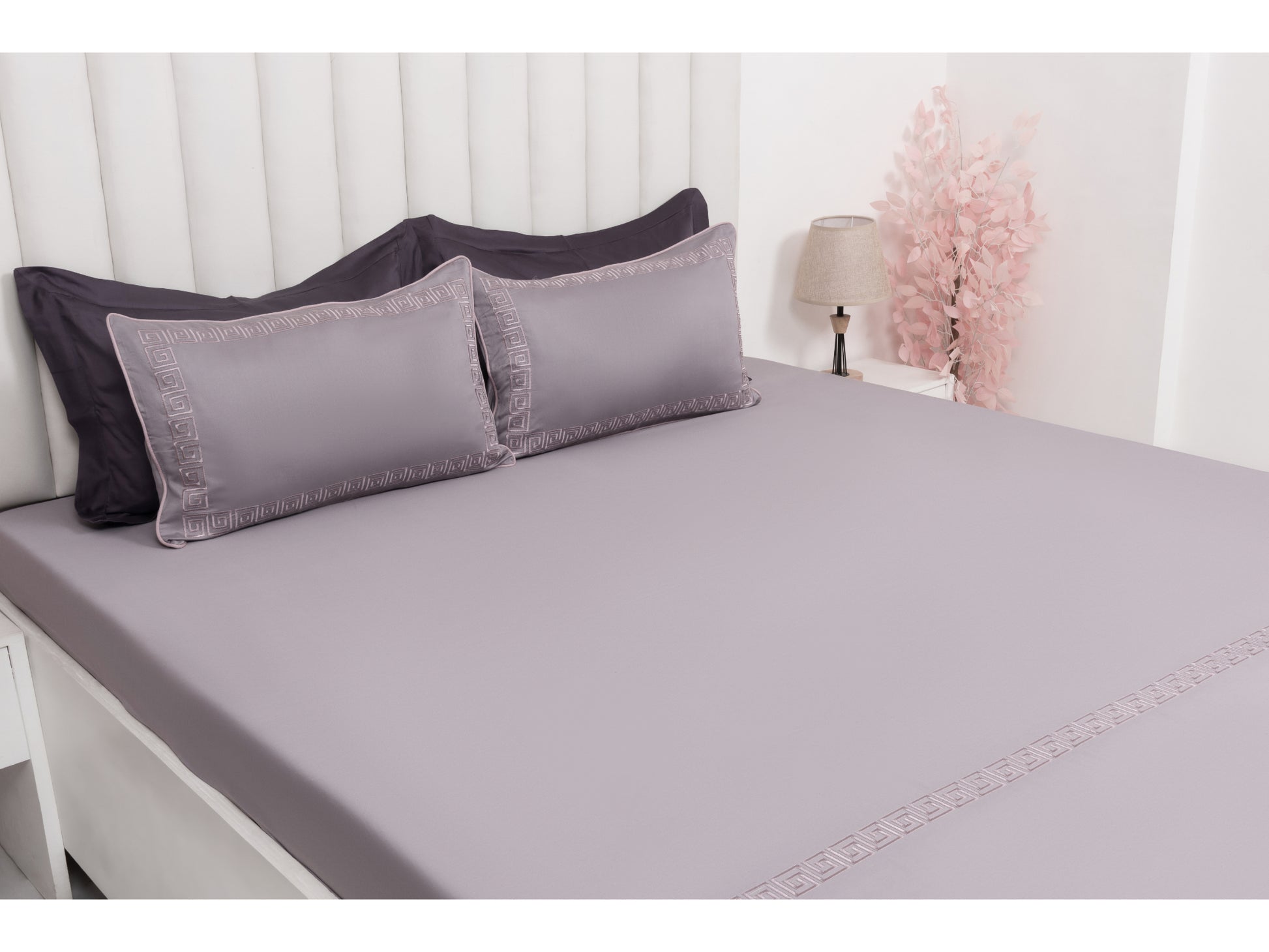 EMBROIDERY BEDSHEET 100% COTTON (3PCS) - Bedding Bliss