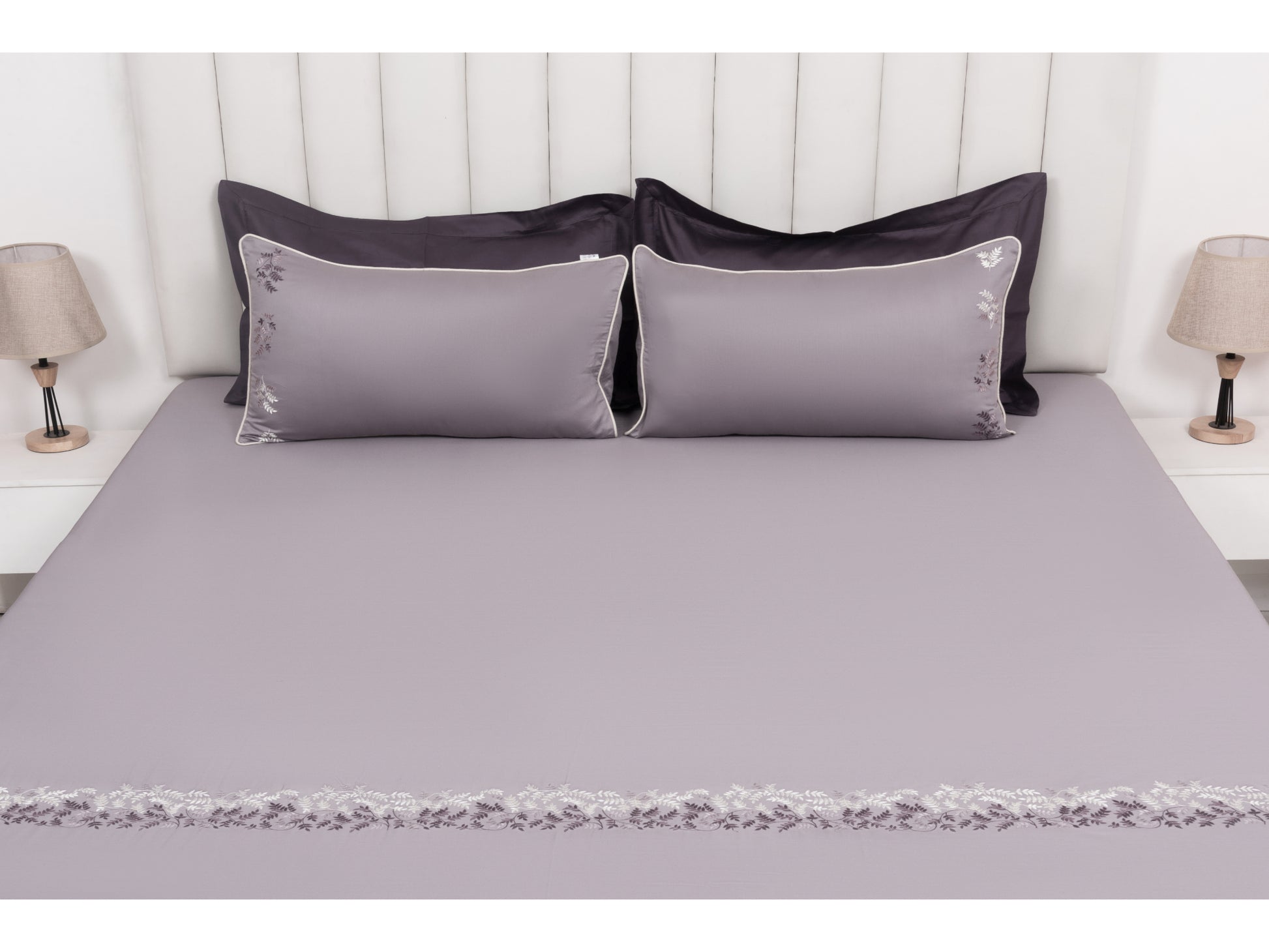 EMBROIDERY BEDSHEET 100% COTTON (3PCS) - Bedding Bliss