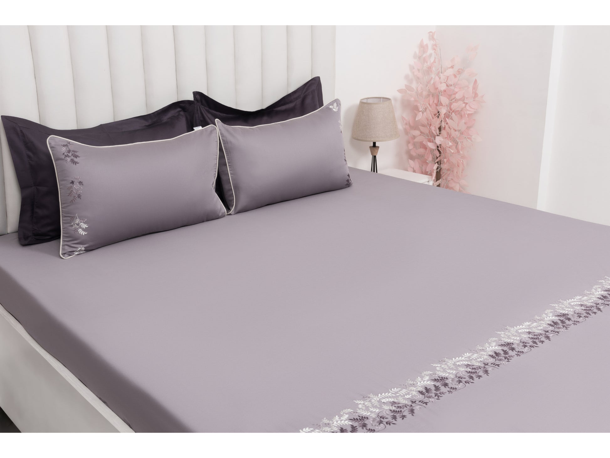 EMBROIDERY BEDSHEET 100% COTTON (3PCS) - Bedding Bliss