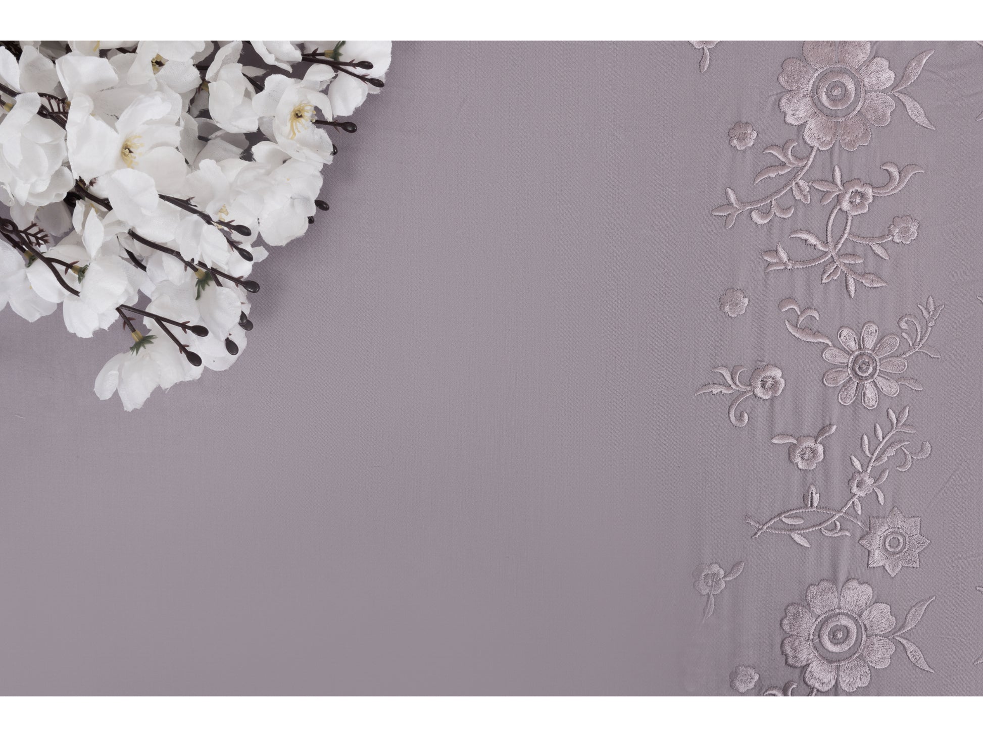 EMBROIDERY BEDSHEET 100% COTTON (3PCS) - Bedding Bliss