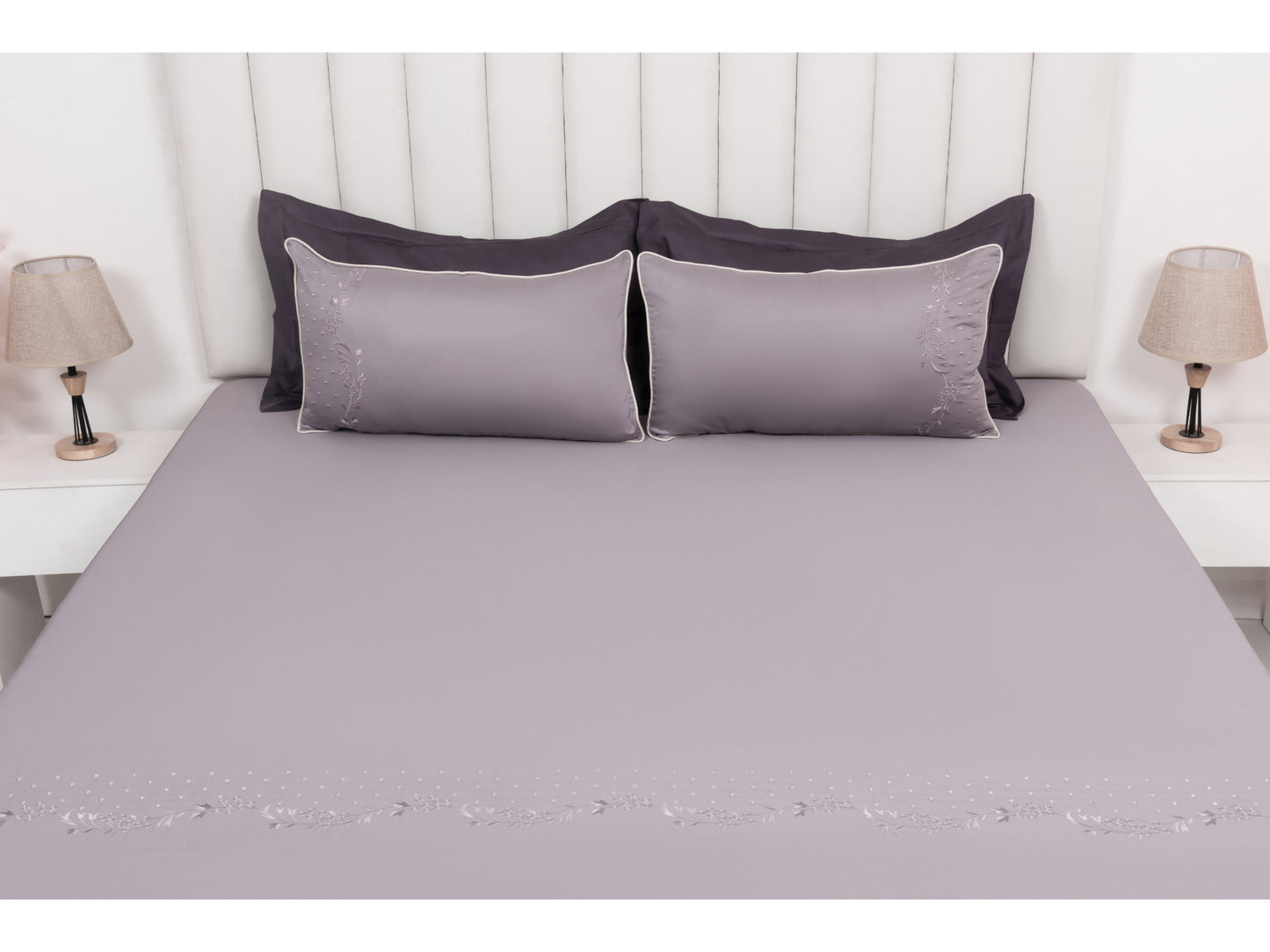 EMBROIDERY BEDSHEET 100% COTTON (3PCS) - Bedding Bliss
