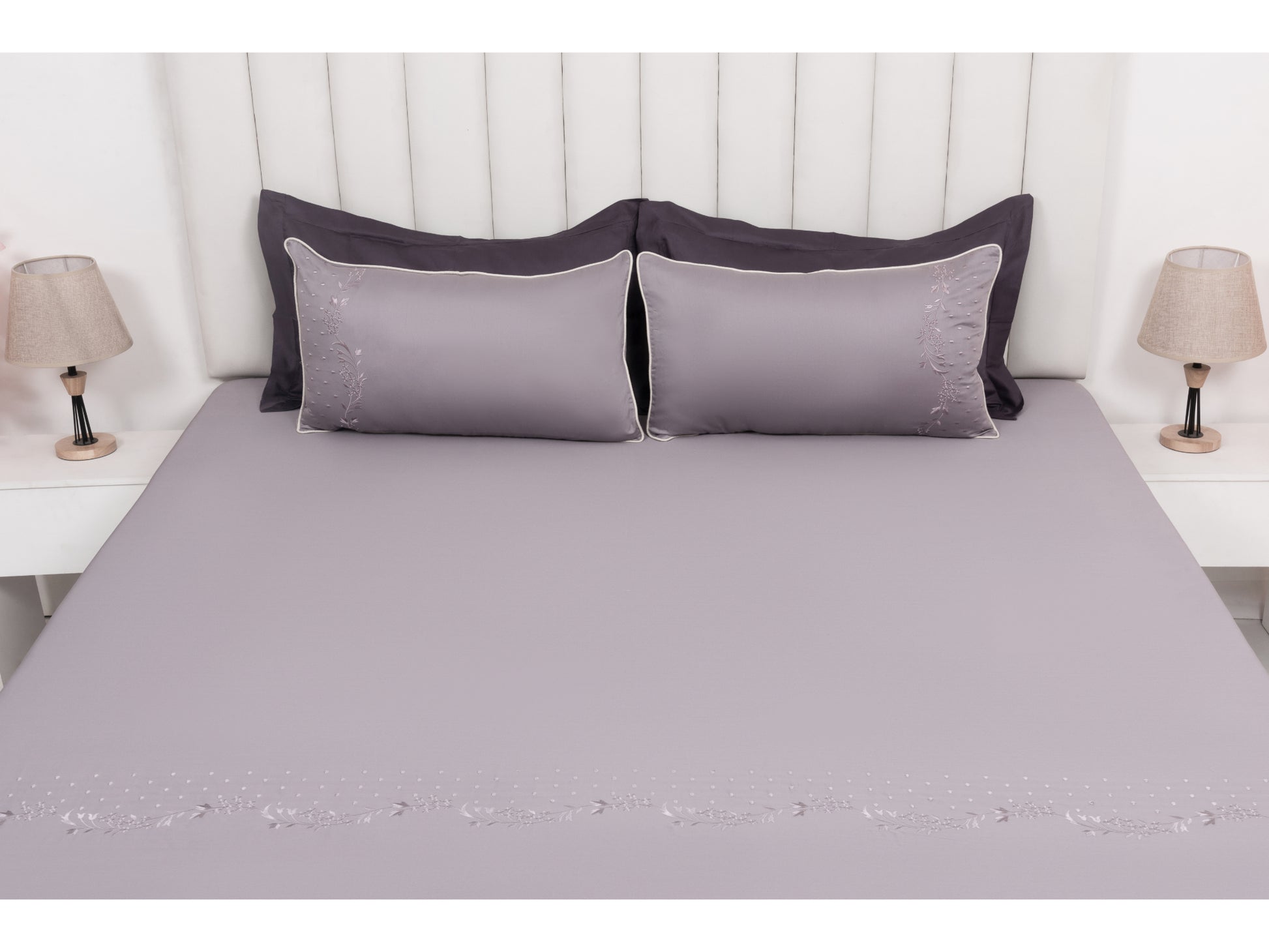 EMBROIDERY BEDSHEET 100% COTTON (3PCS) - Bedding Bliss