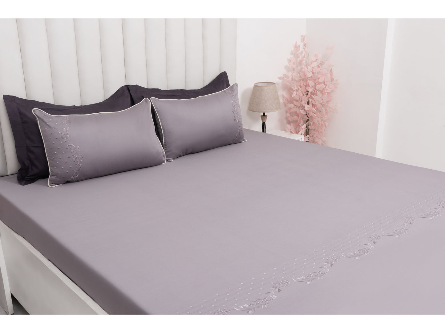 EMBROIDERY BEDSHEET 100% COTTON (3PCS) - Bedding Bliss