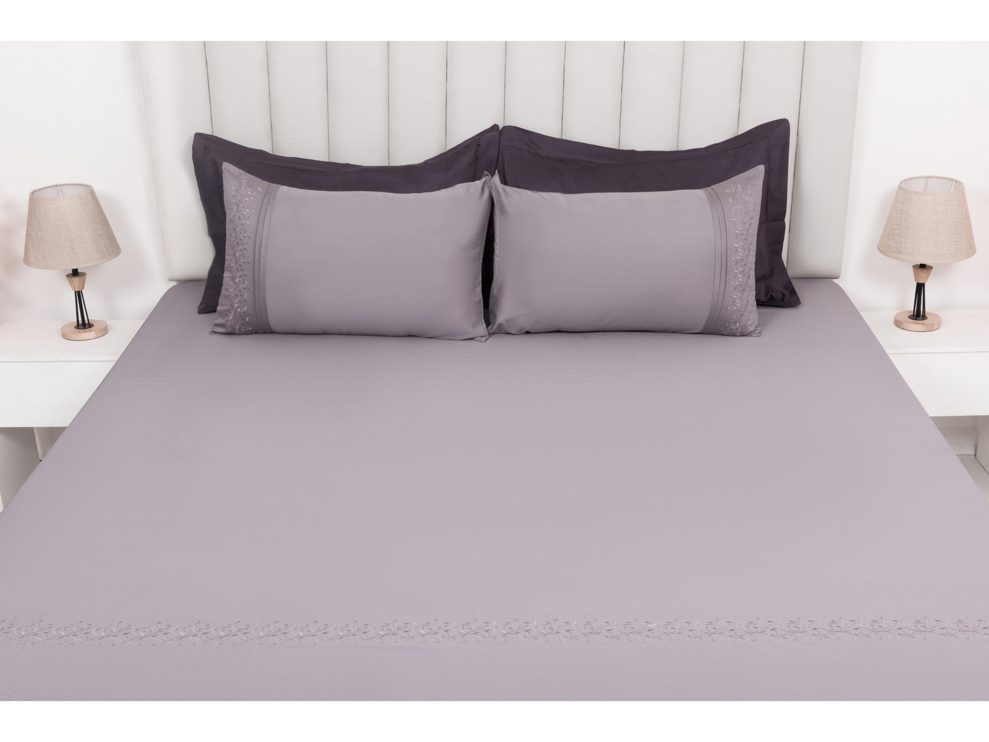 EMBROIDERY BEDSHEET 100% COTTON (3PCS) - Bedding Bliss