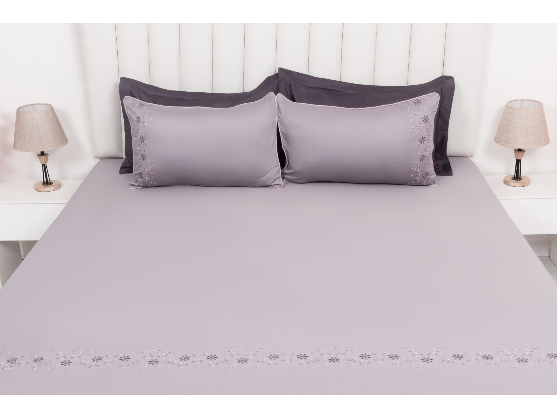 EMBROIDERY BEDSHEET 100% COTTON (3PCS) - Bedding Bliss
