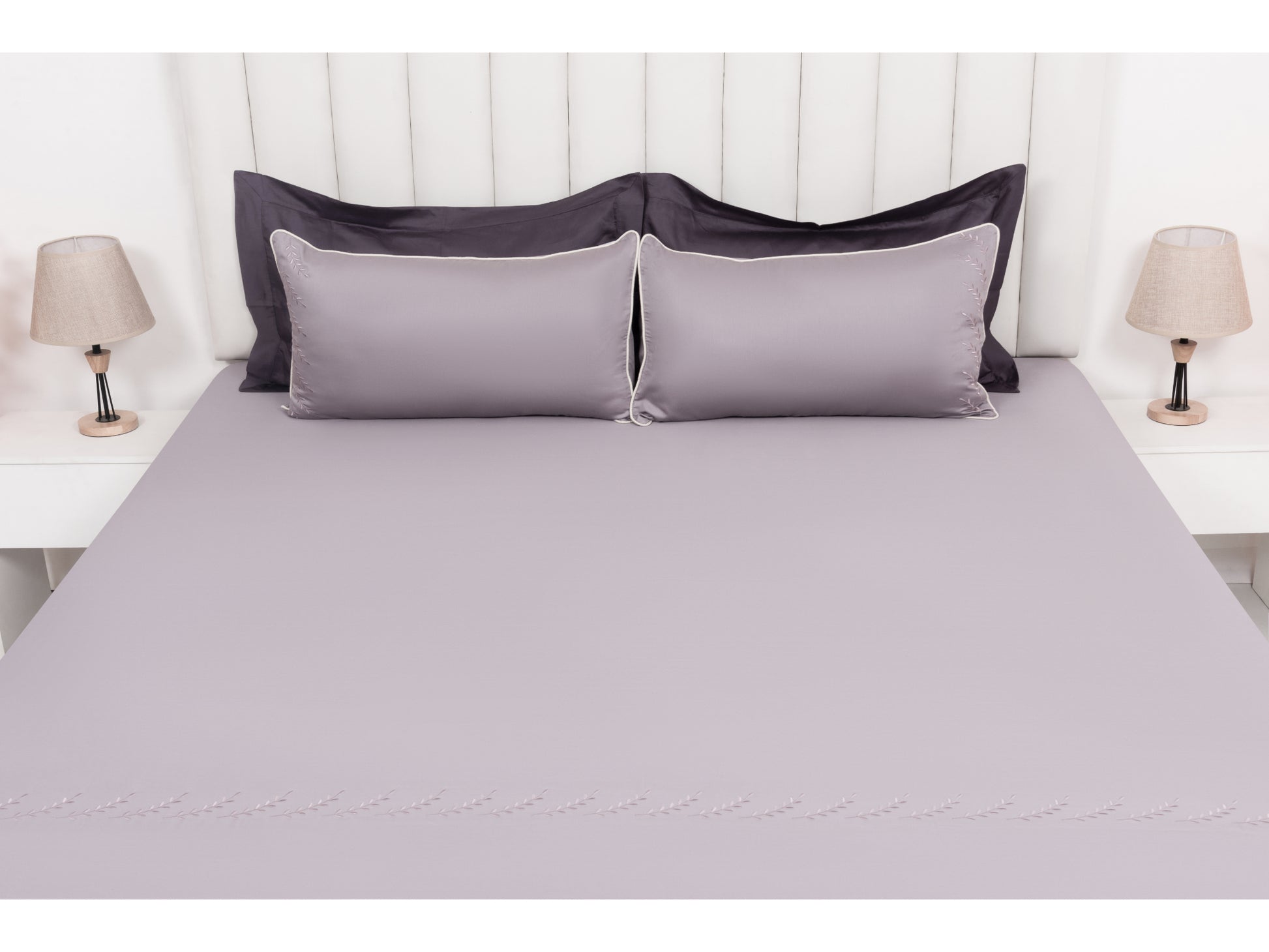EMBROIDERY BEDSHEET 100% COTTON (3PCS) - Bedding Bliss