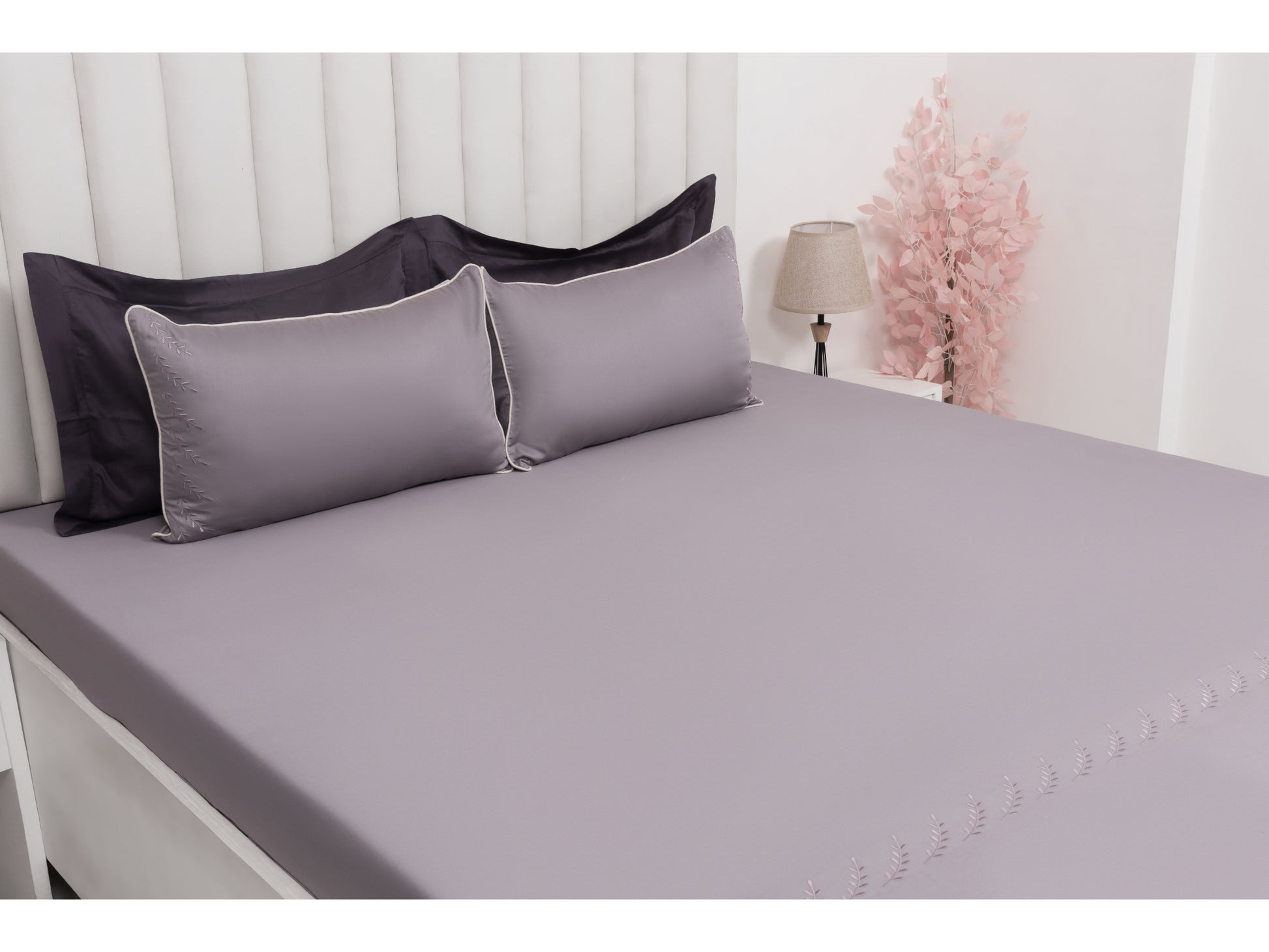 EMBROIDERY BEDSHEET 100% COTTON (3PCS) - Bedding Bliss