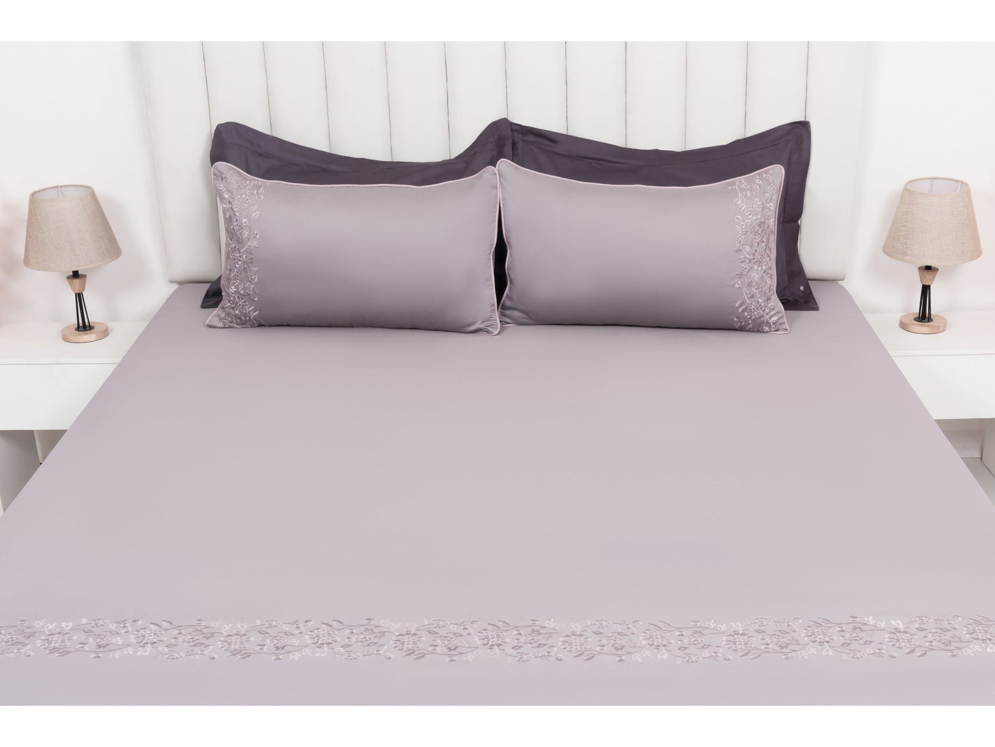 EMBROIDERY BEDSHEET 100% COTTON (3PCS) - Bedding Bliss