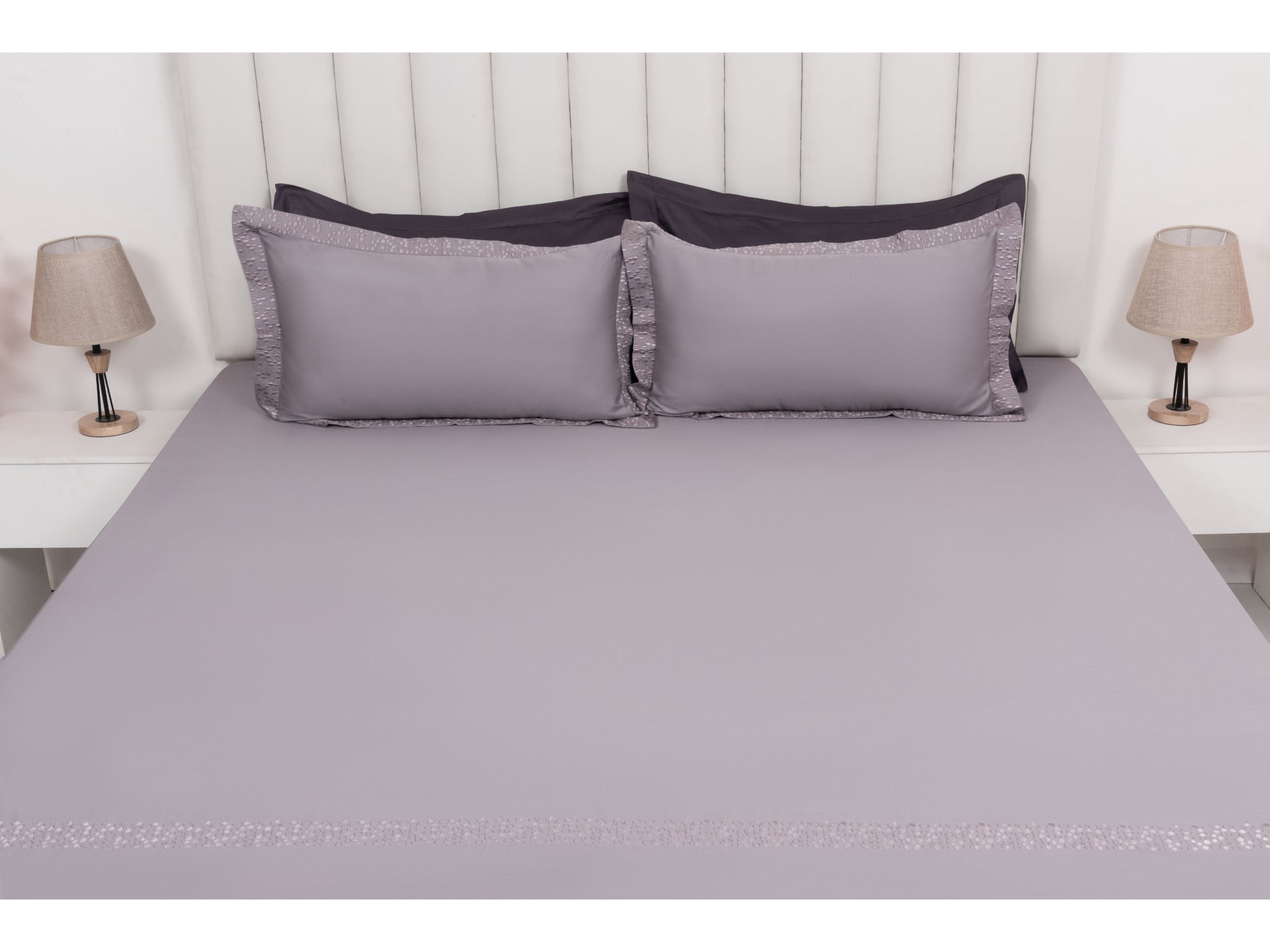 EMBROIDERY BEDSHEET 100% COTTON (3PCS) - Bedding Bliss