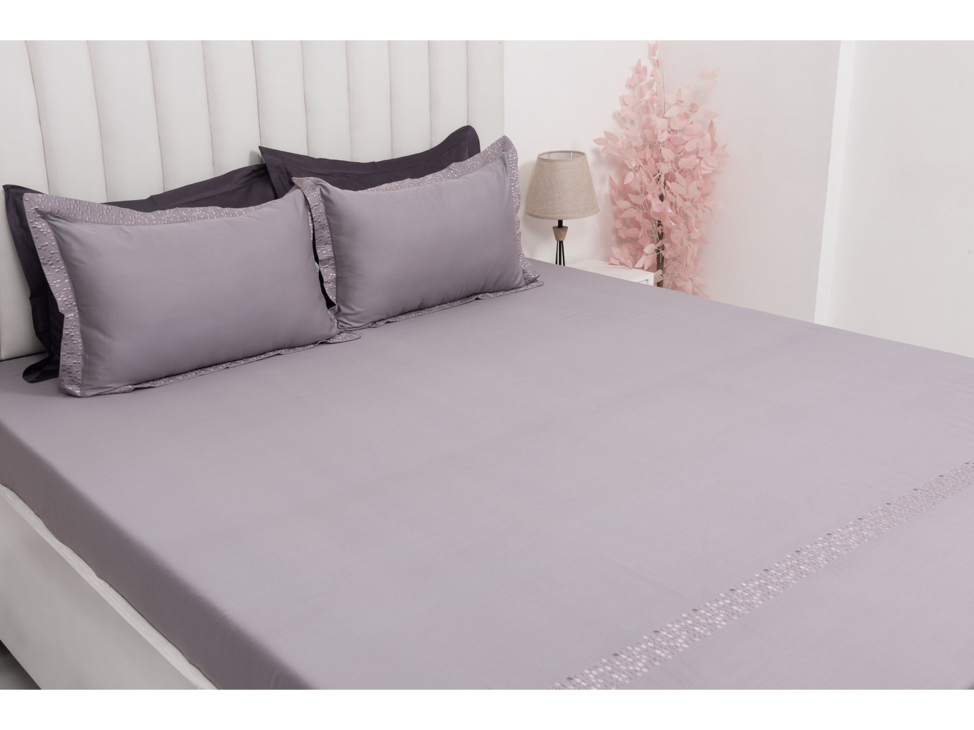 EMBROIDERY BEDSHEET 100% COTTON (3PCS) - Bedding Bliss