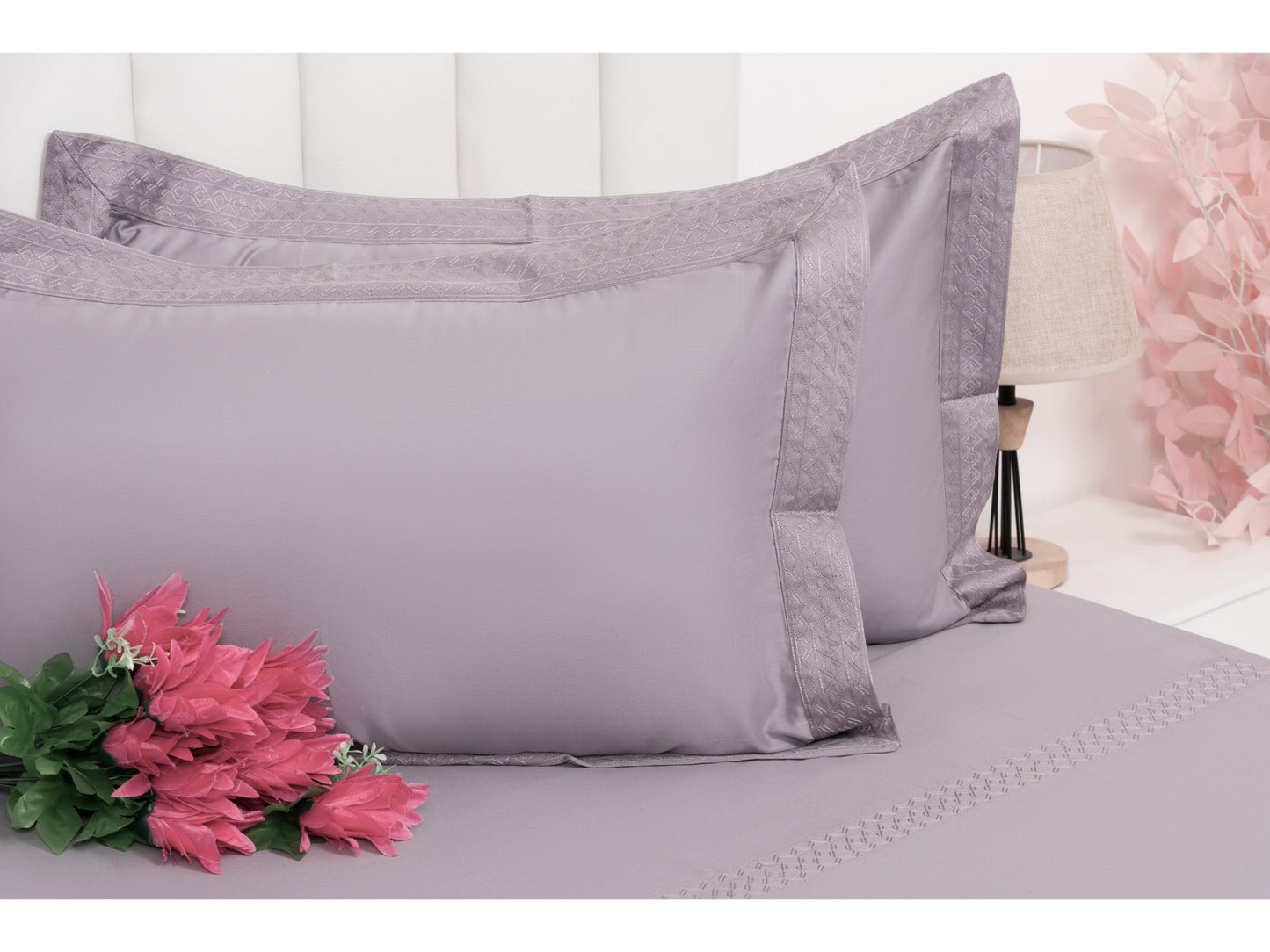 EMBROIDERY BEDSHEET 100% COTTON (3PCS) - Bedding Bliss