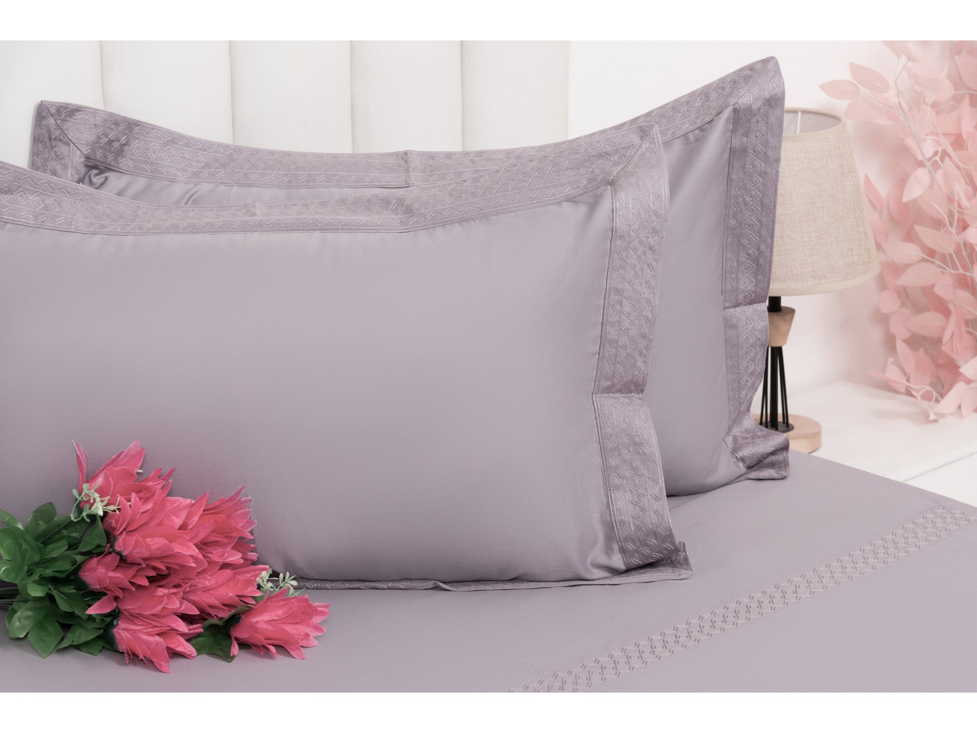 EMBROIDERY BEDSHEET 100% COTTON (3PCS) - Bedding Bliss