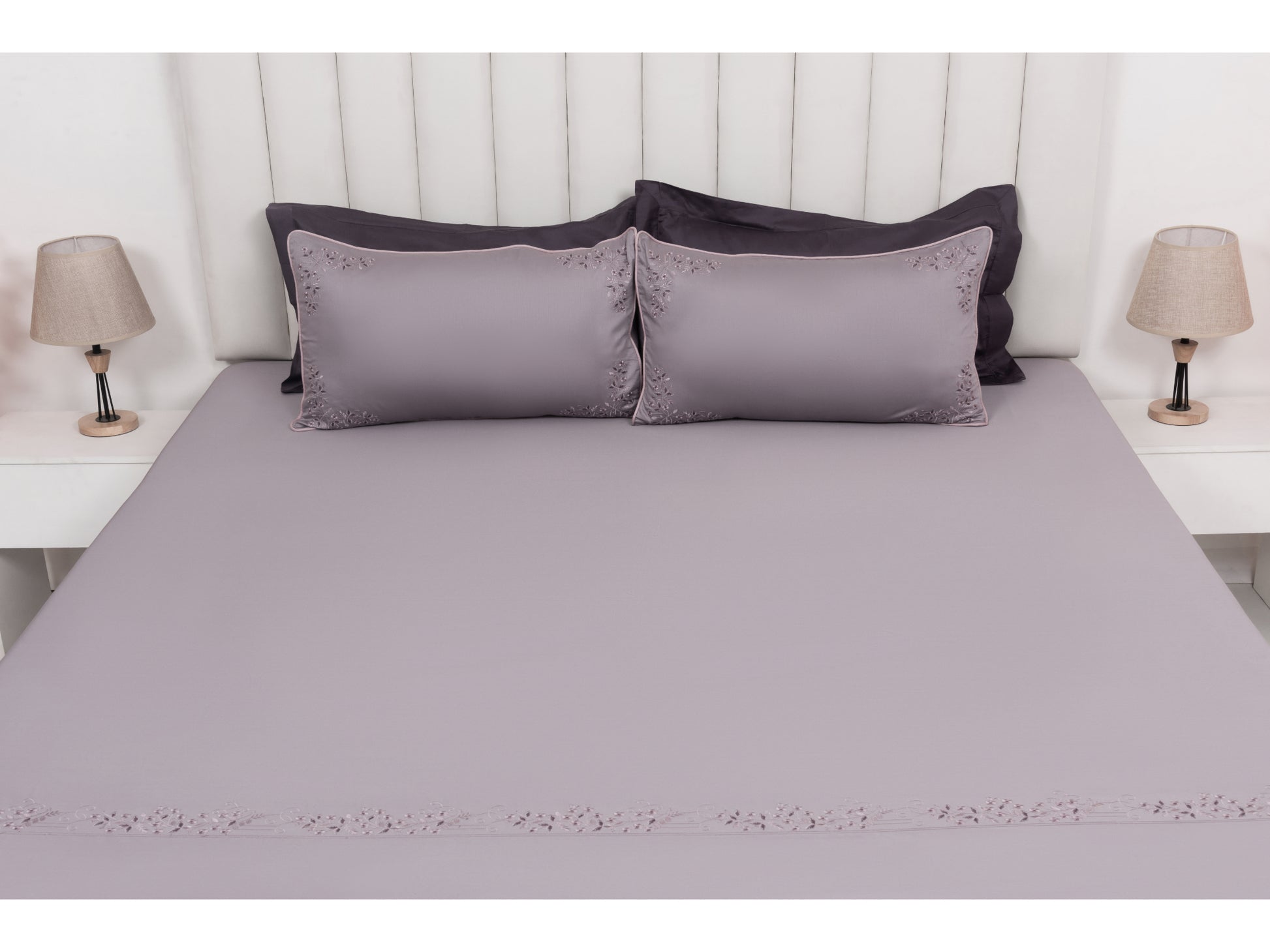 EMBROIDERY BEDSHEET 100% COTTON (3PCS) - Bedding Bliss
