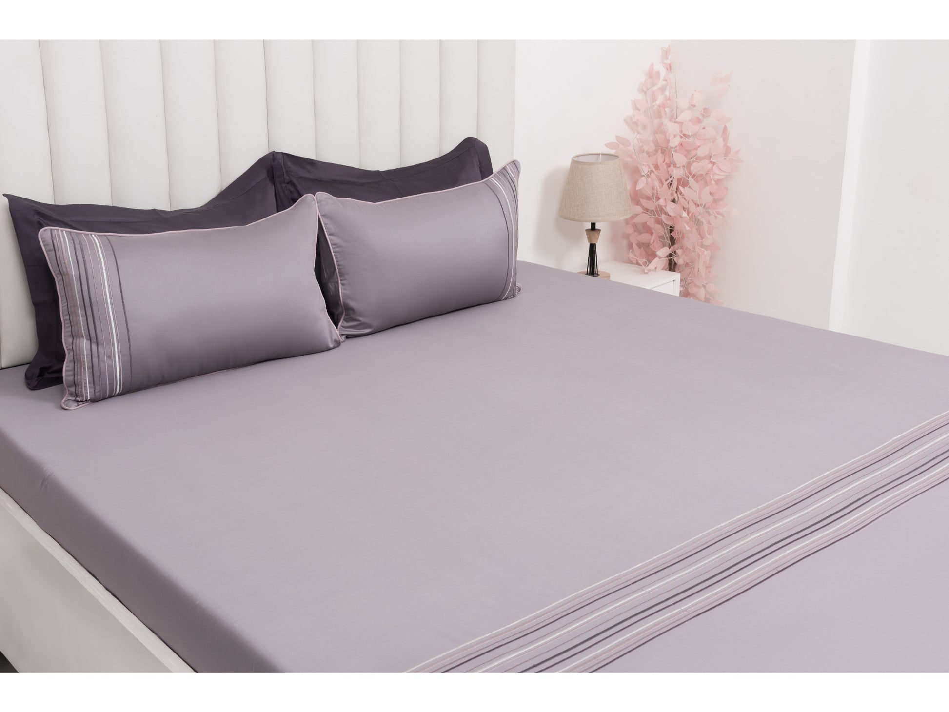 EMBROIDERY BEDSHEET 100% COTTON (3PCS) - Bedding Bliss