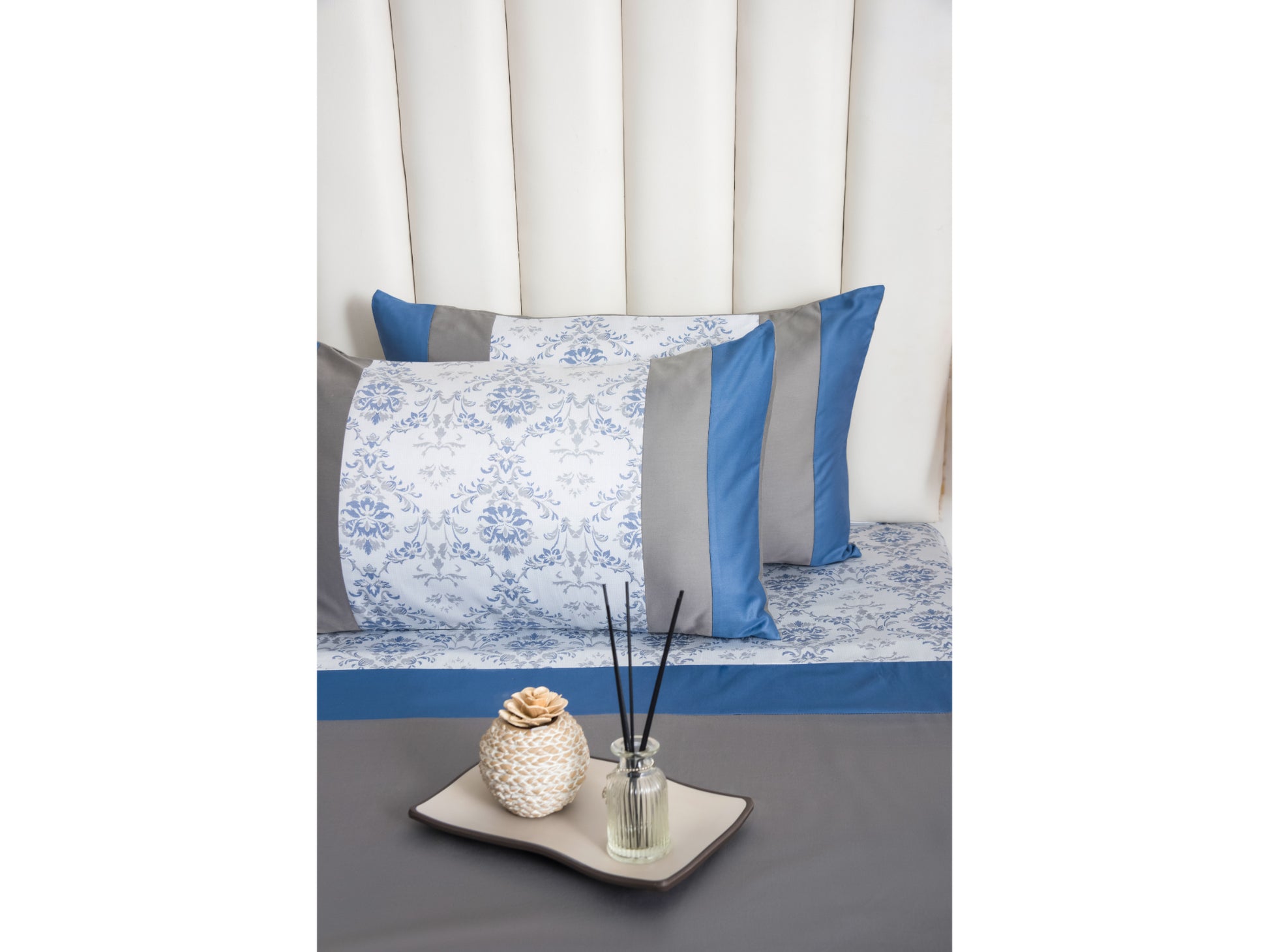 PRINTED WITH PATCH WORK 100% COTTON BEDSHEET (3PCS) - Bedding Bliss