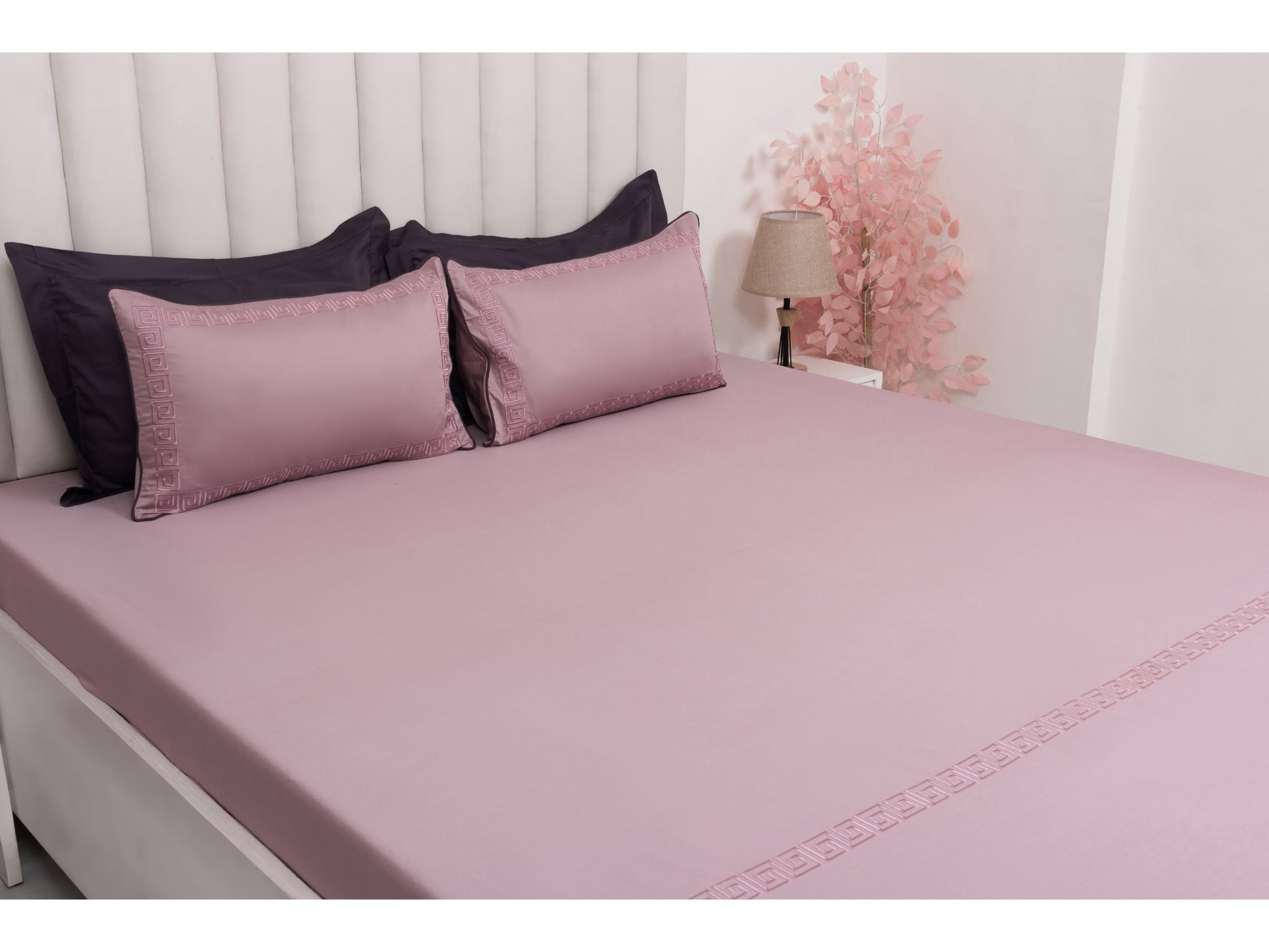EMBROIDERY BEDSHEET 100% COTTON (3PCS) - Bedding Bliss
