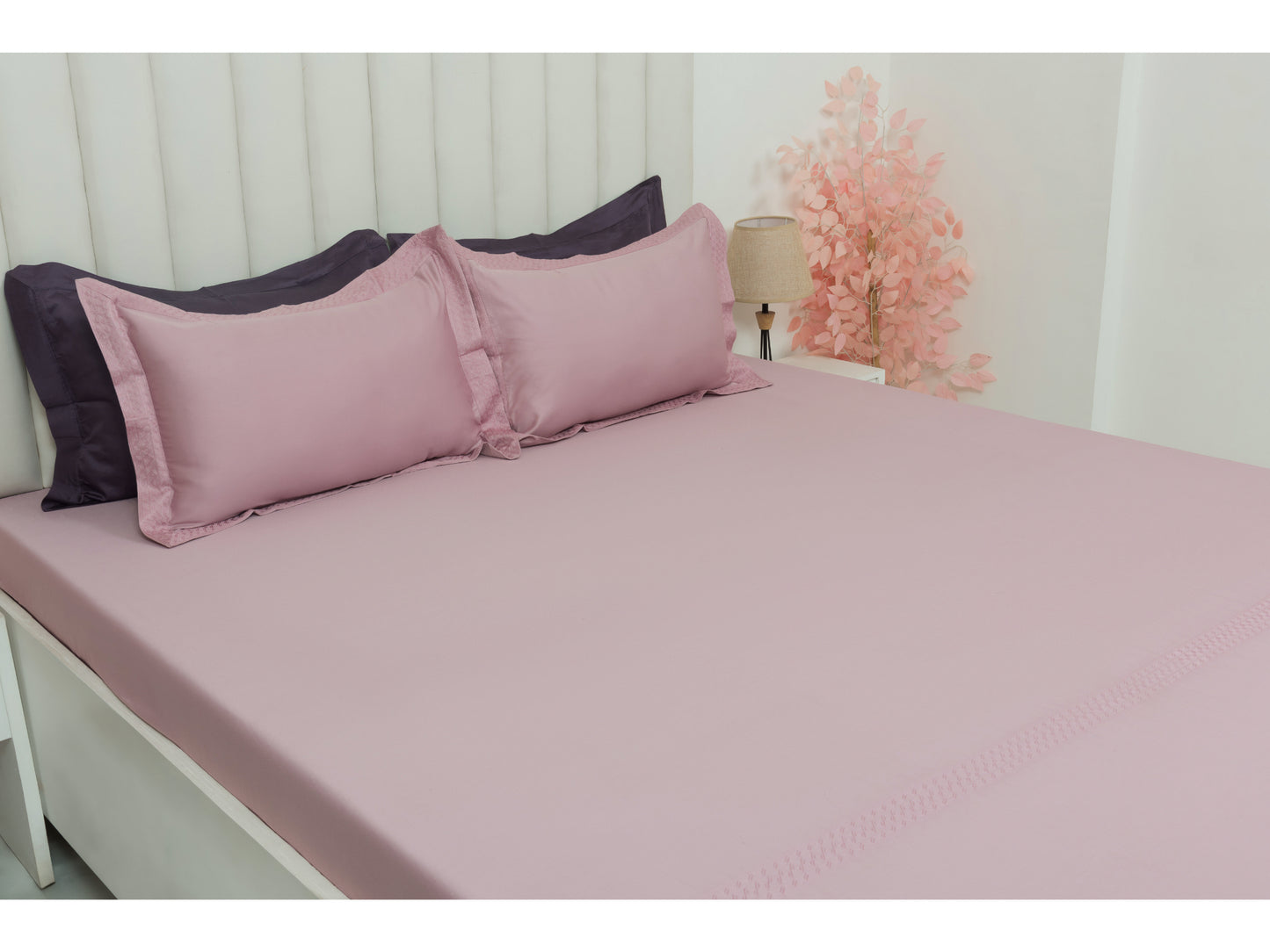 EMBROIDERY BEDSHEET 100% COTTON (3PCS) - Bedding Bliss