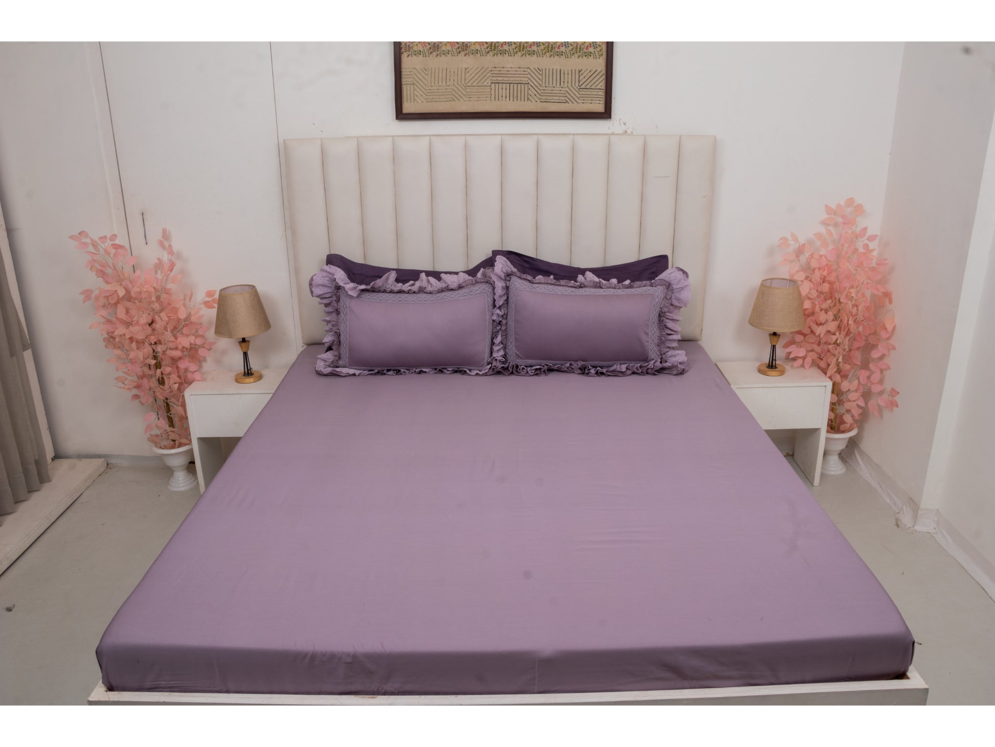 FRILLED BEDSHEET (3PCS) - Bedding Bliss