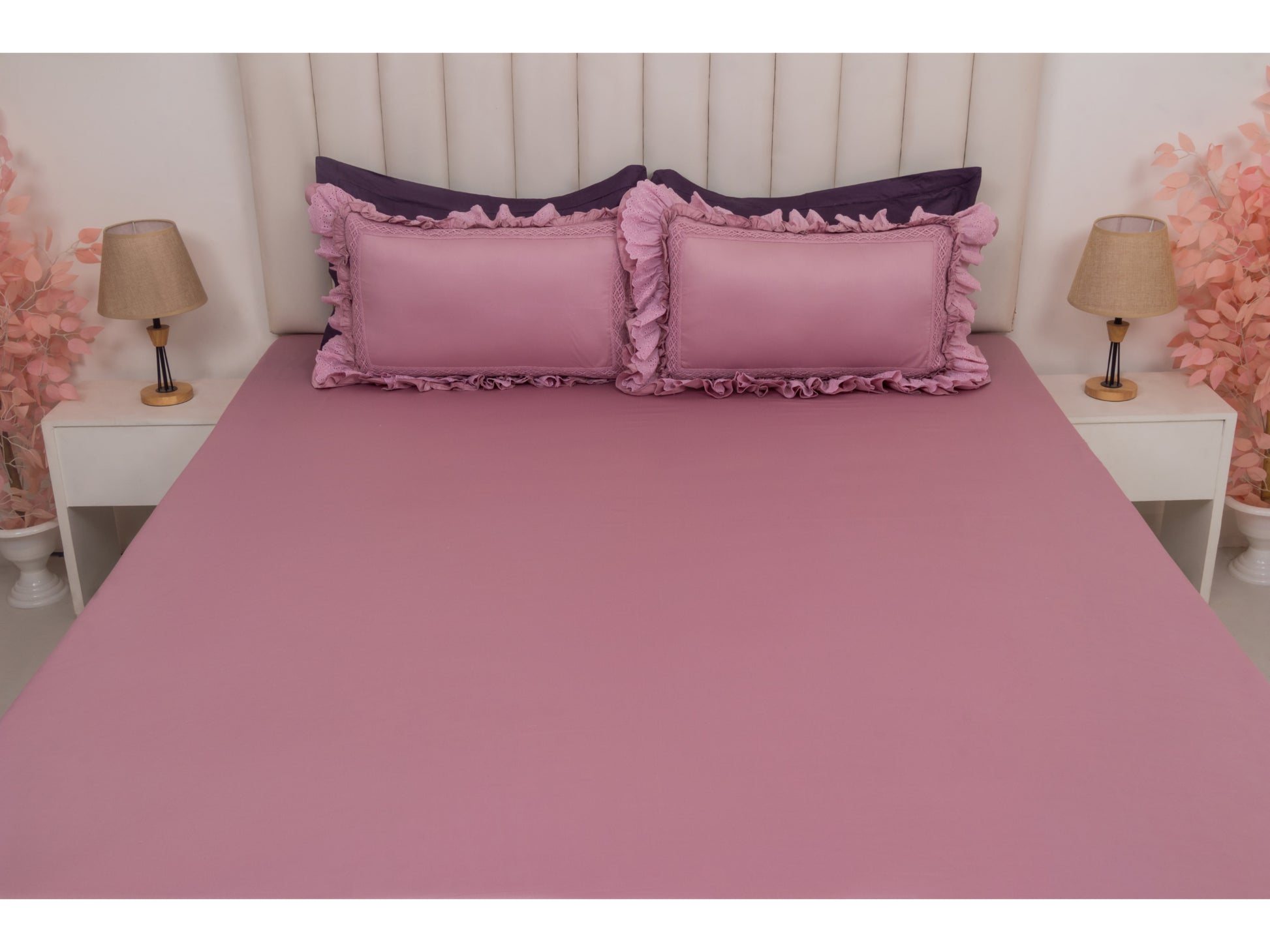 FRILLED BEDSHEET (3PCS) - Bedding Bliss