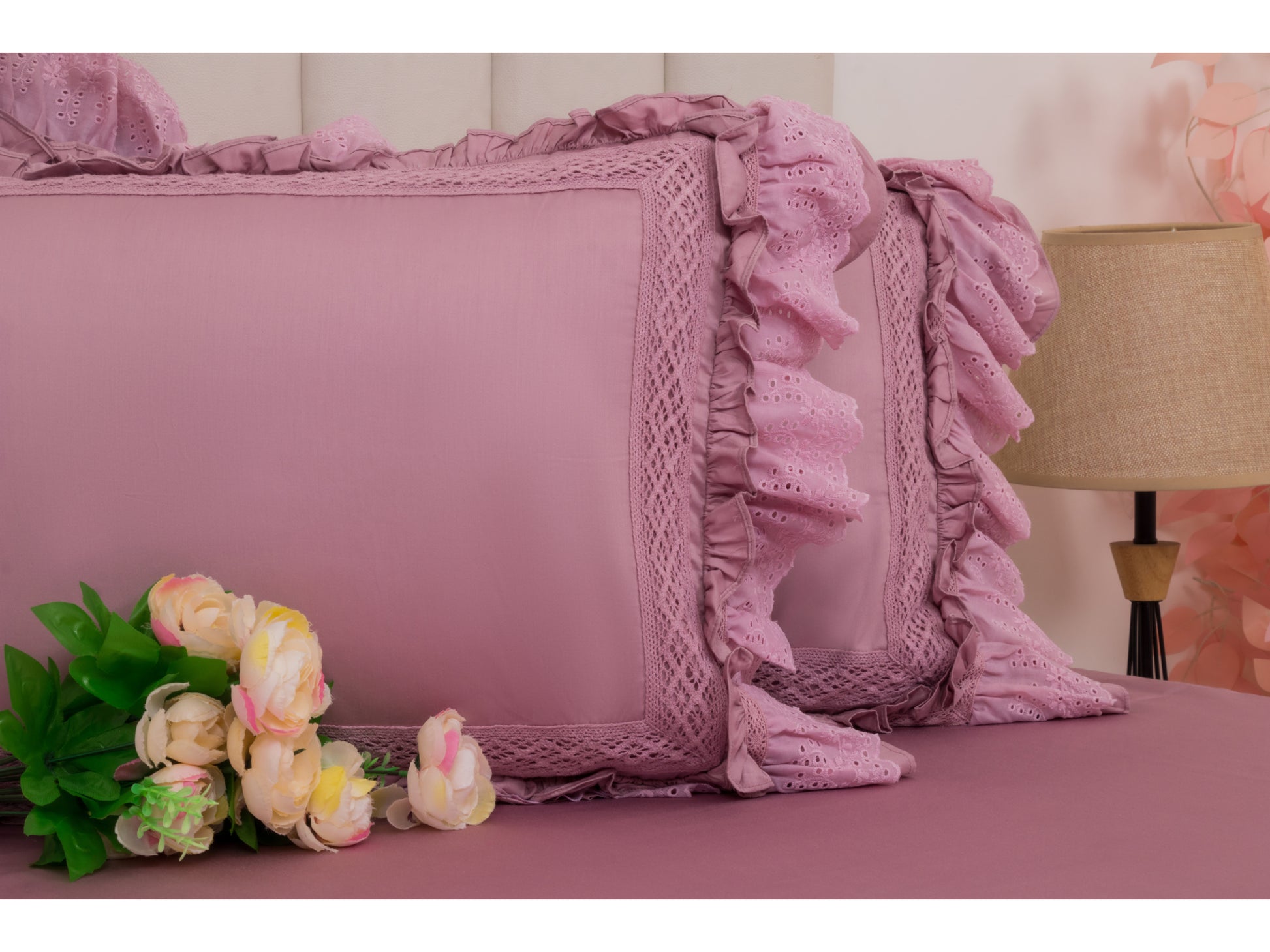 FRILLED BEDSHEET (3PCS) - Bedding Bliss
