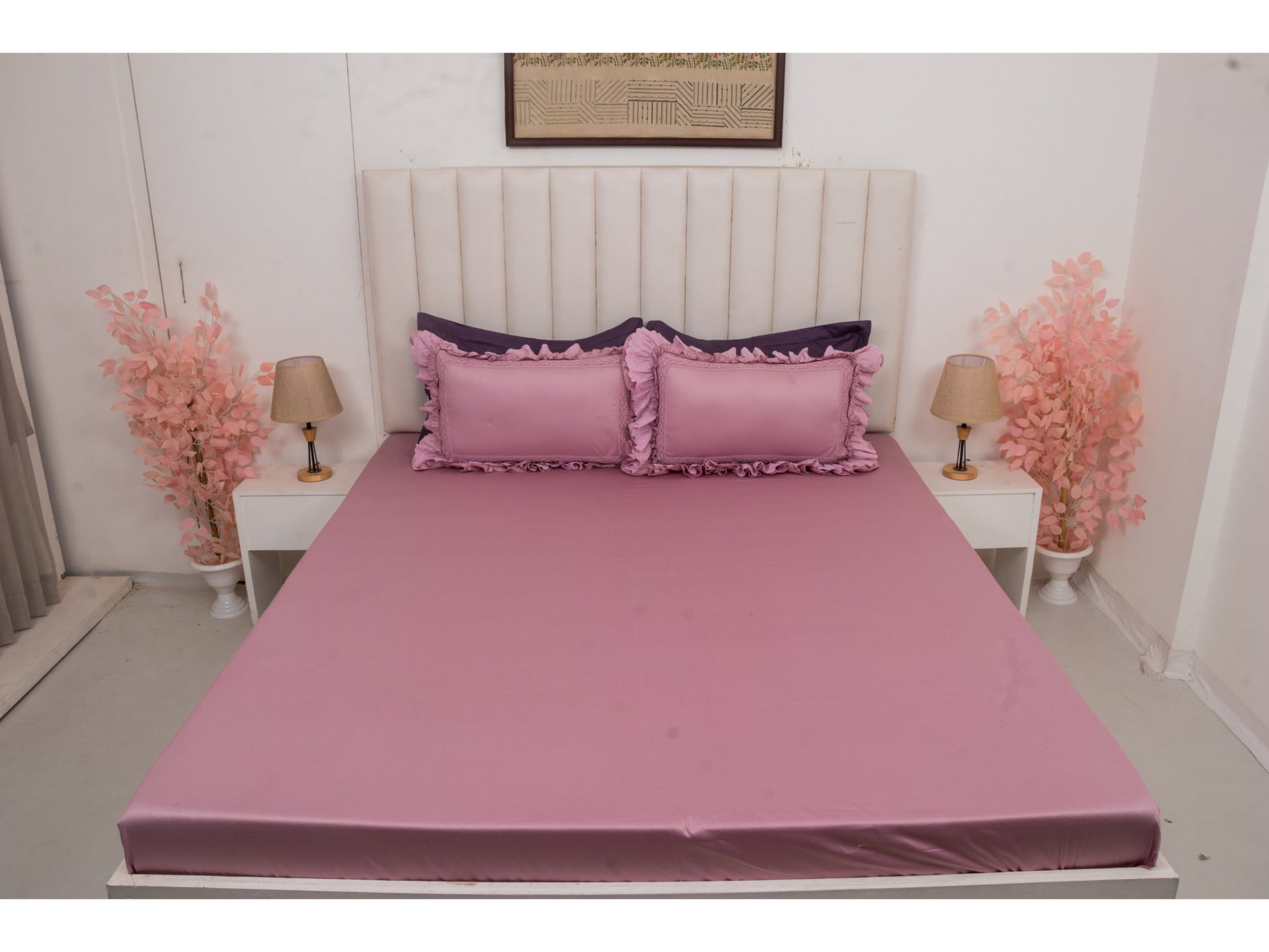 FRILLED BEDSHEET (3PCS) - Bedding Bliss