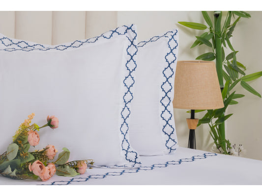 EMBROIDERY BEDSHEET 100% COTTON (3PCS) - Bedding Bliss