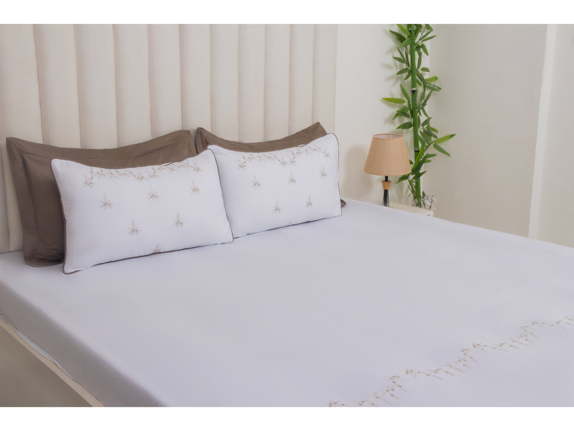 EMBROIDERY BEDSHEET 100% COTTON (3PCS) - Bedding Bliss