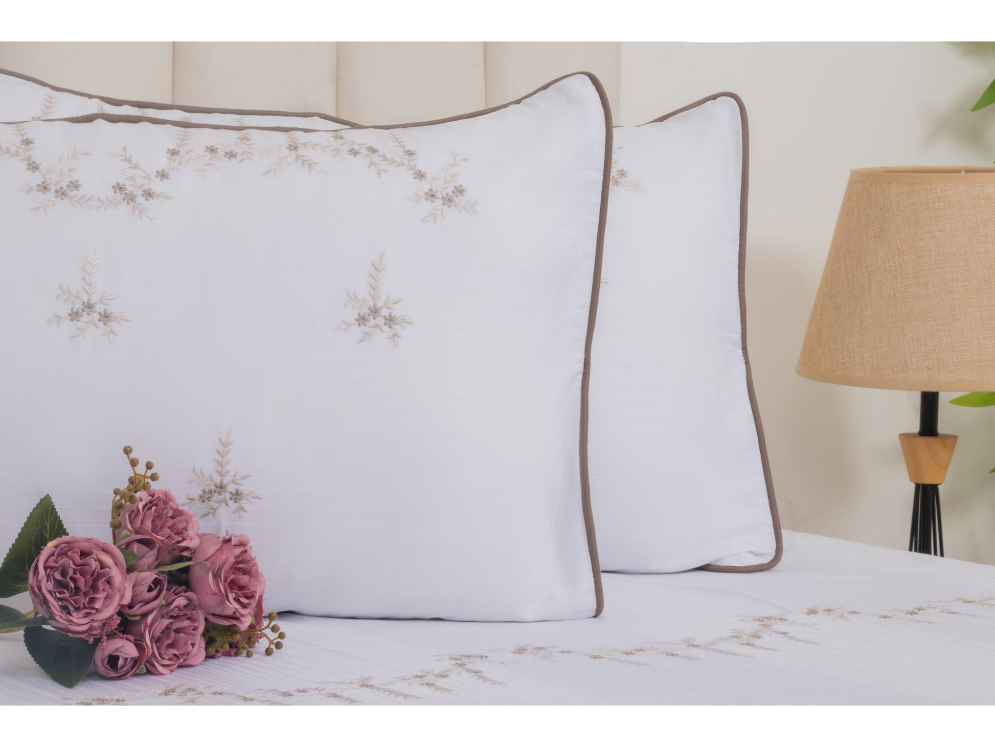 EMBROIDERY BEDSHEET 100% COTTON (3PCS) - Bedding Bliss