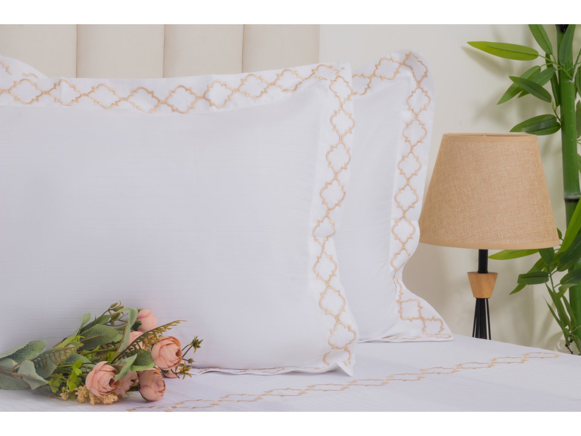EMBROIDERY BEDSHEET 100% COTTON (3PCS) - Bedding Bliss