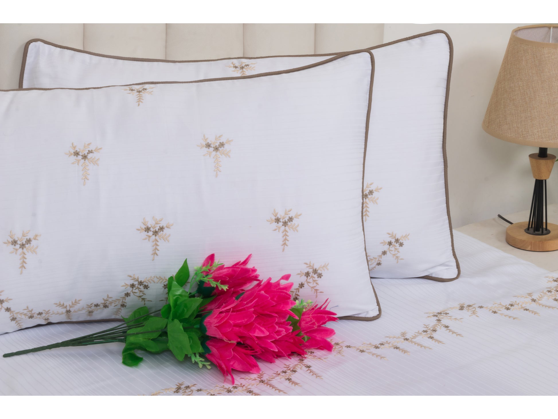 EMBROIDERY BEDSHEET 100% COTTON (3PCS) - Bedding Bliss
