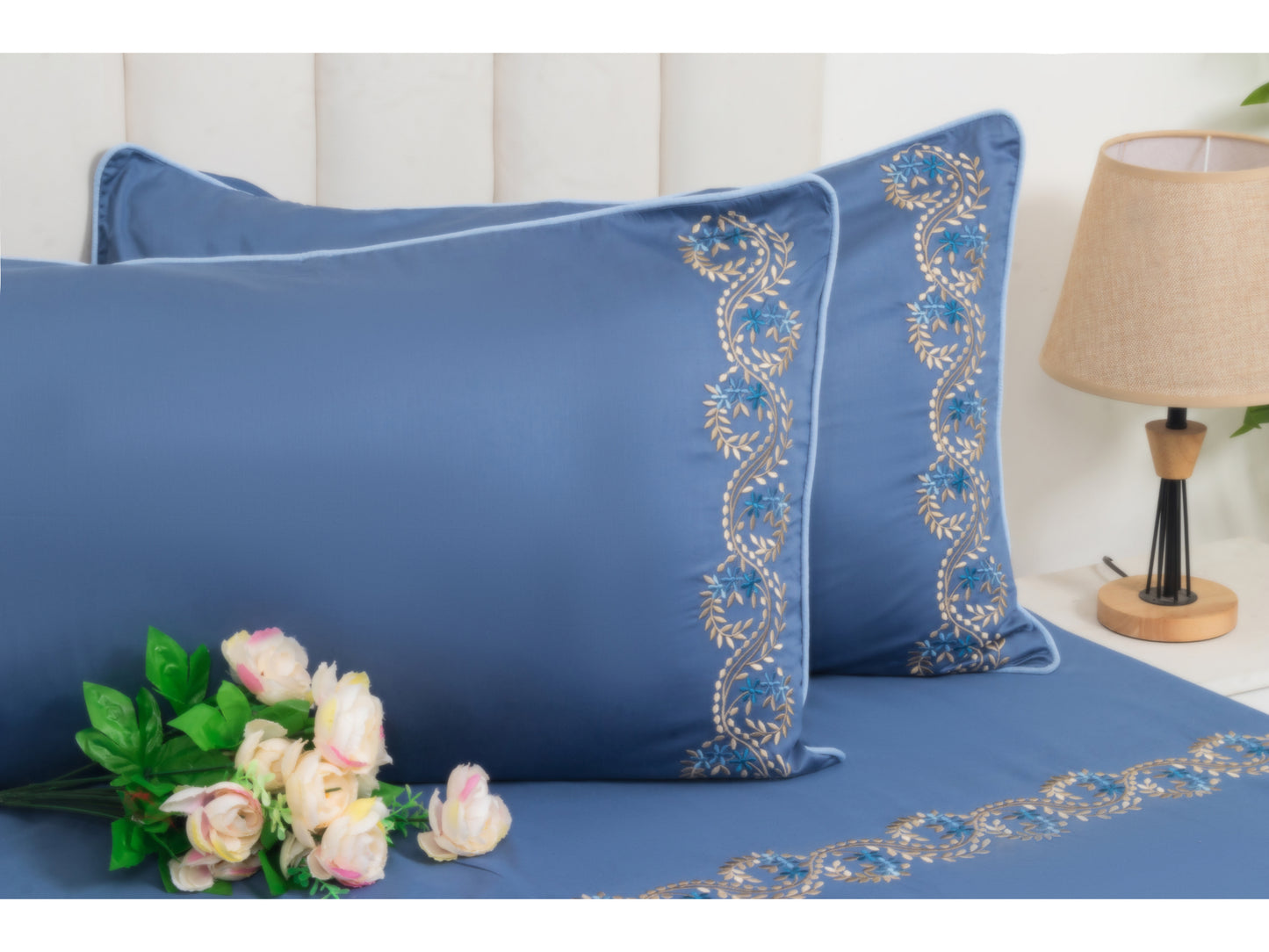 EMBROIDERY BEDSHEET 100% COTTON (3PCS)