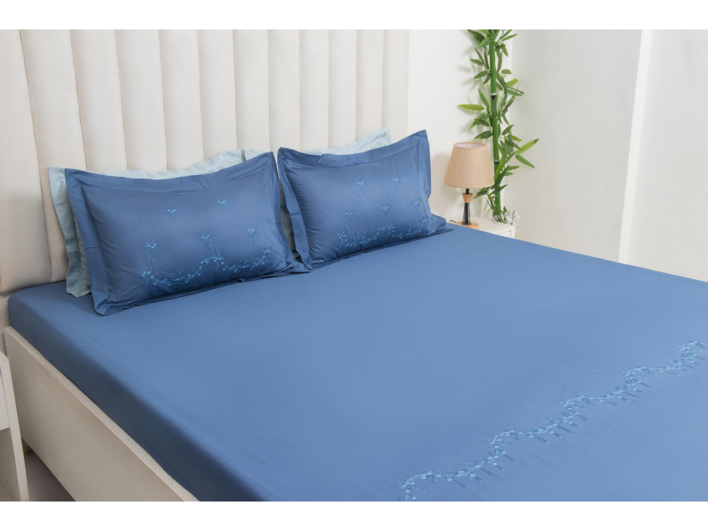 EMBROIDERY BEDSHEET 100% COTTON (3PCS) - Bedding Bliss