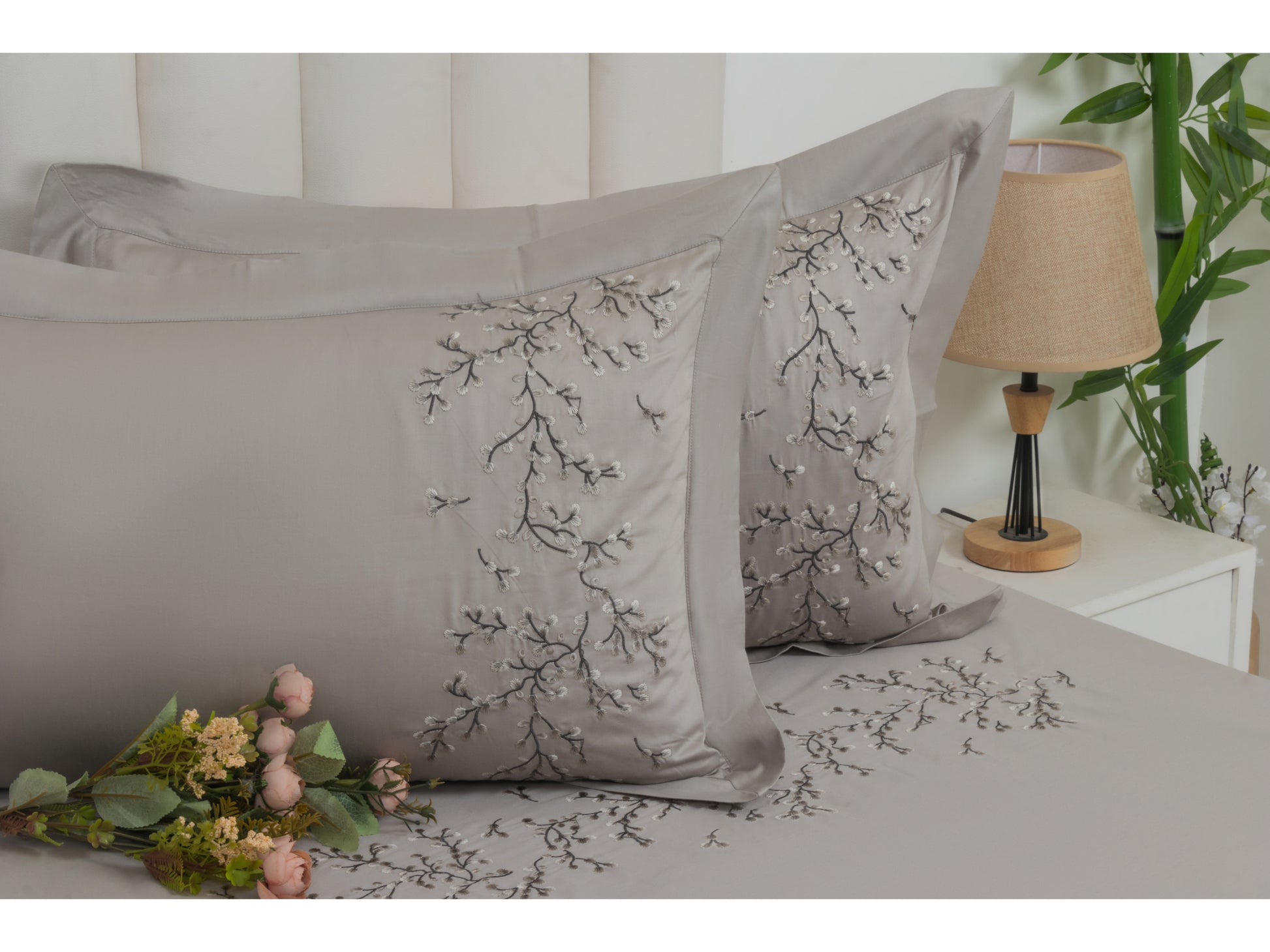 EMBROIDERY BEDSHEET 100% COTTON (3PCS) - Bedding Bliss