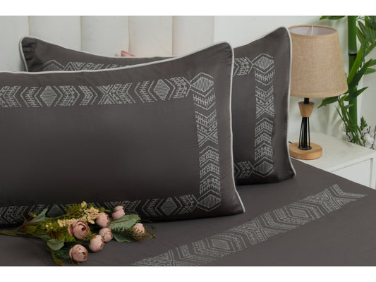 EMBROIDERY BEDSHEET 100% COTTON (3PCS) - Bedding Bliss