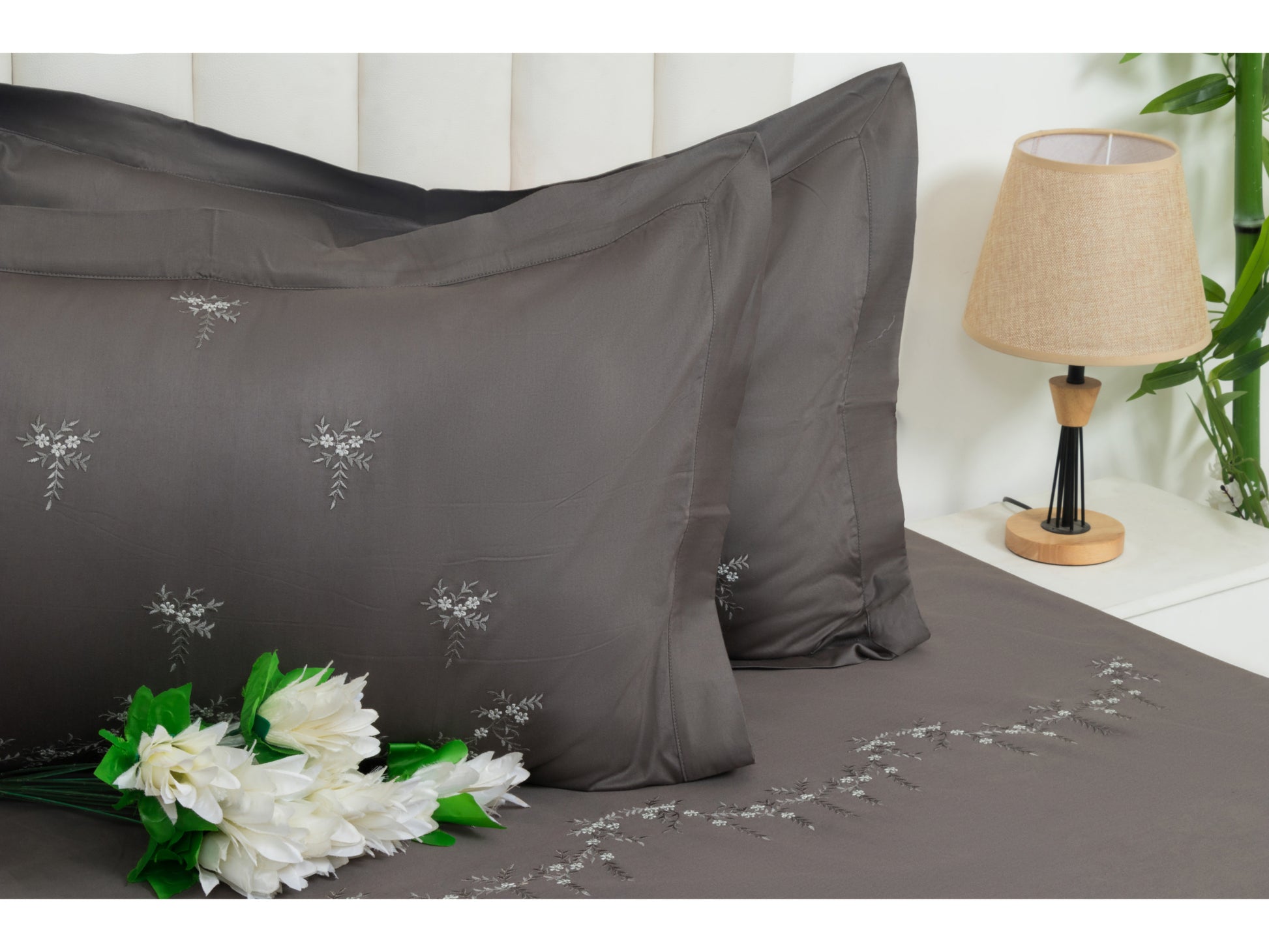 EMBROIDERY BEDSHEET 100% COTTON (3PCS) - Bedding Bliss