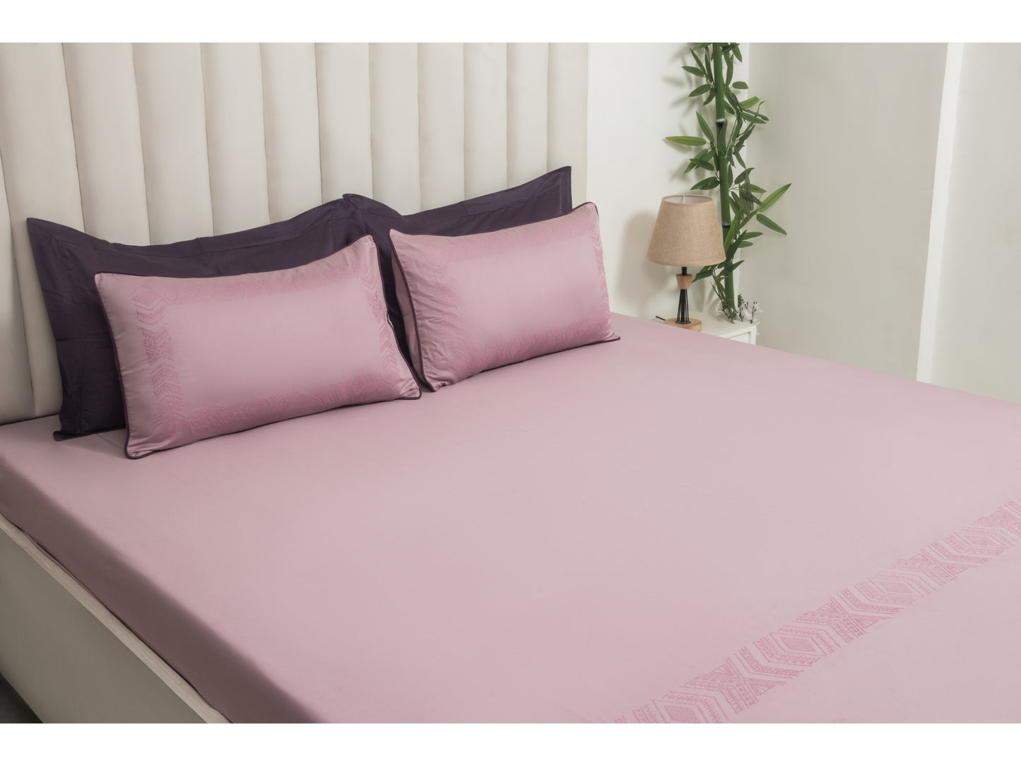 EMBROIDERY BEDSHEET 100% COTTON (3PCS) - Bedding Bliss