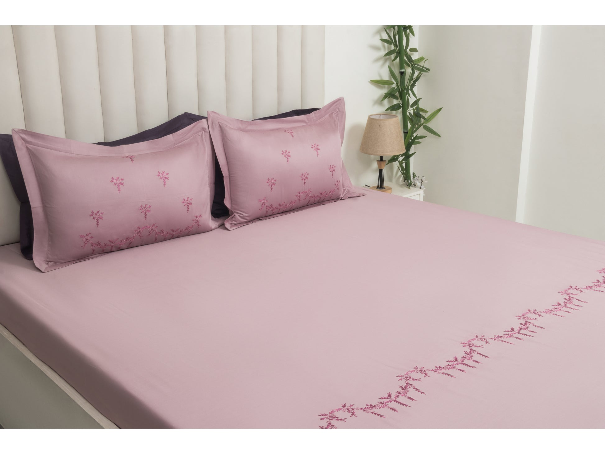 EMBROIDERY BEDSHEET 100% COTTON (3PCS) - Bedding Bliss